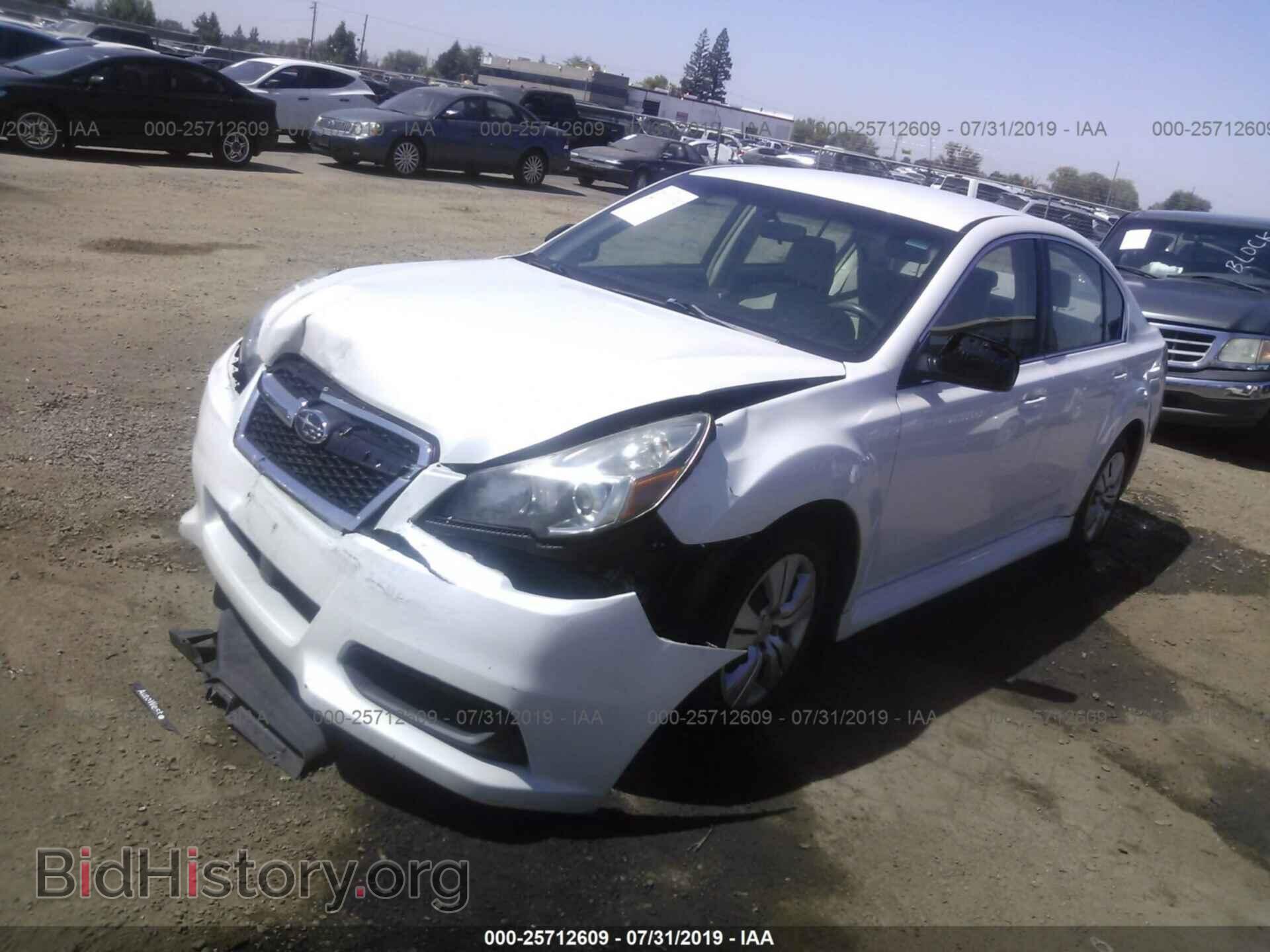 2013 SUBARU LEGACY - VIN: 4S3BMBA61D3015512 - Фото 2
