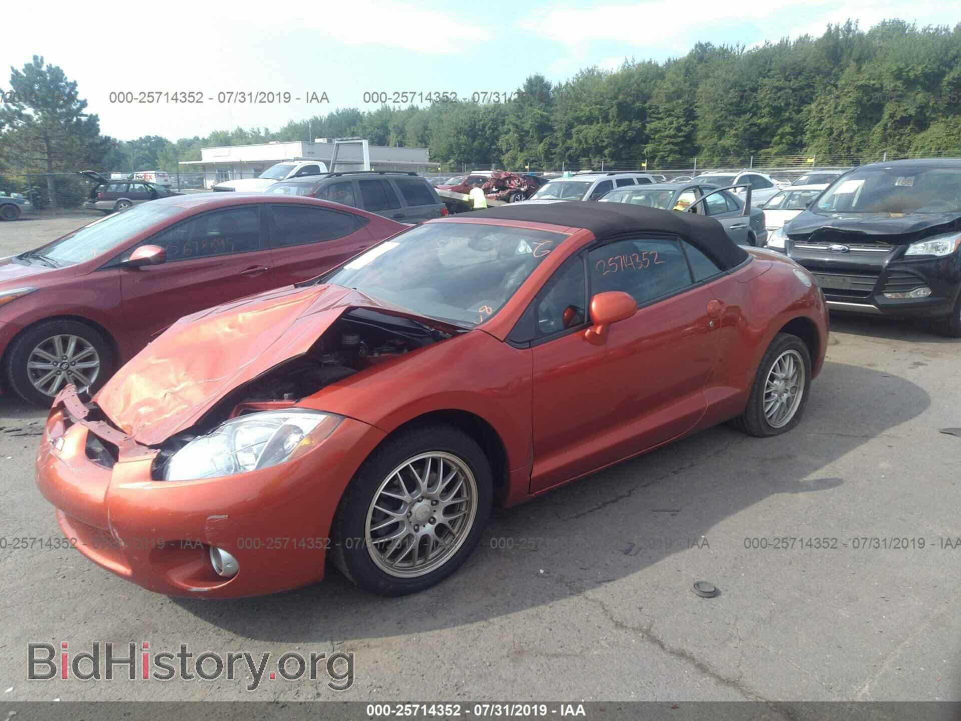 2007 MITSUBISHI ECLIPSE - VIN: 4A3AL35T57E020352 - Фото 2