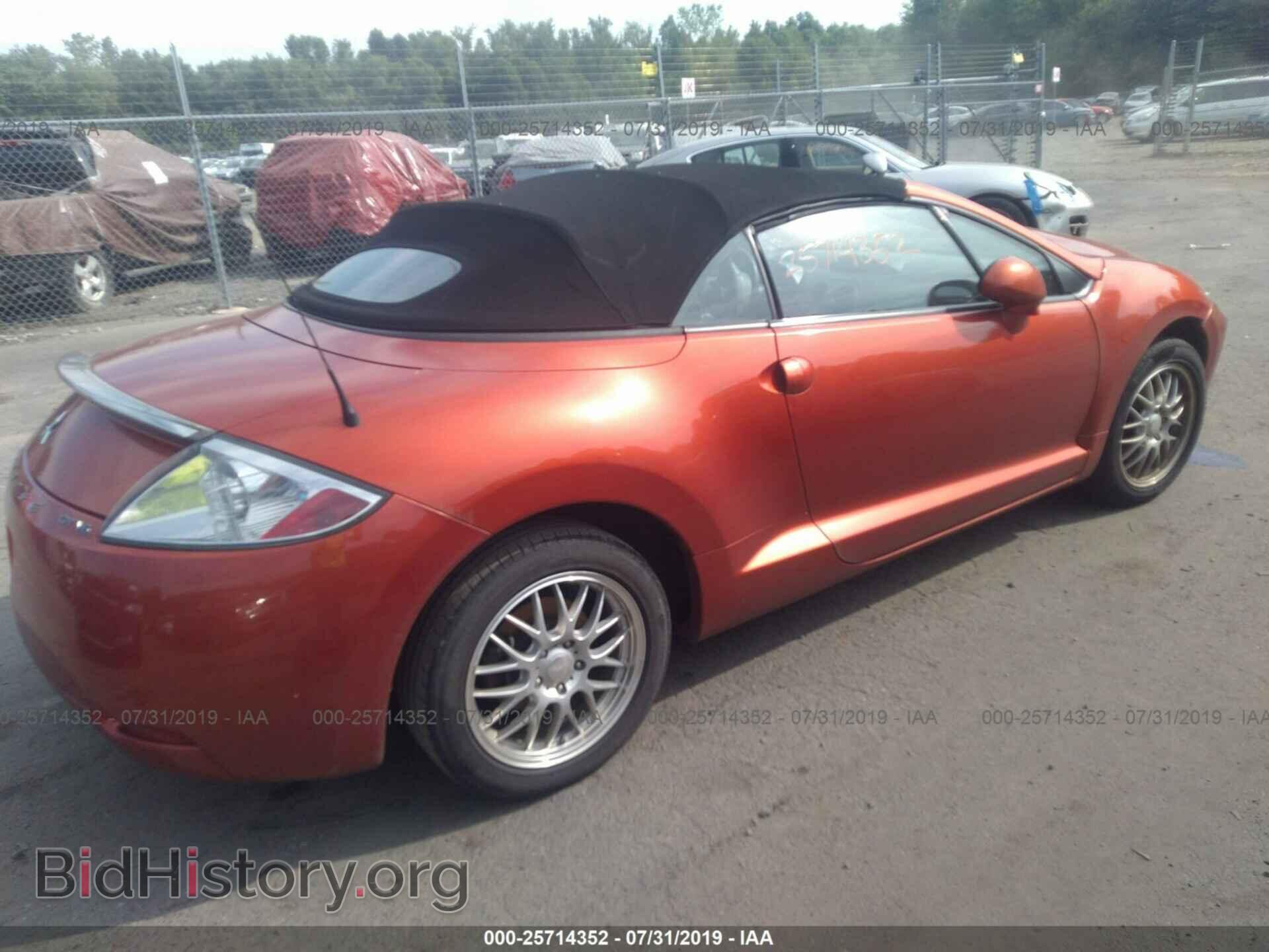 2007 MITSUBISHI ECLIPSE - VIN: 4A3AL35T57E020352 - Фото 4