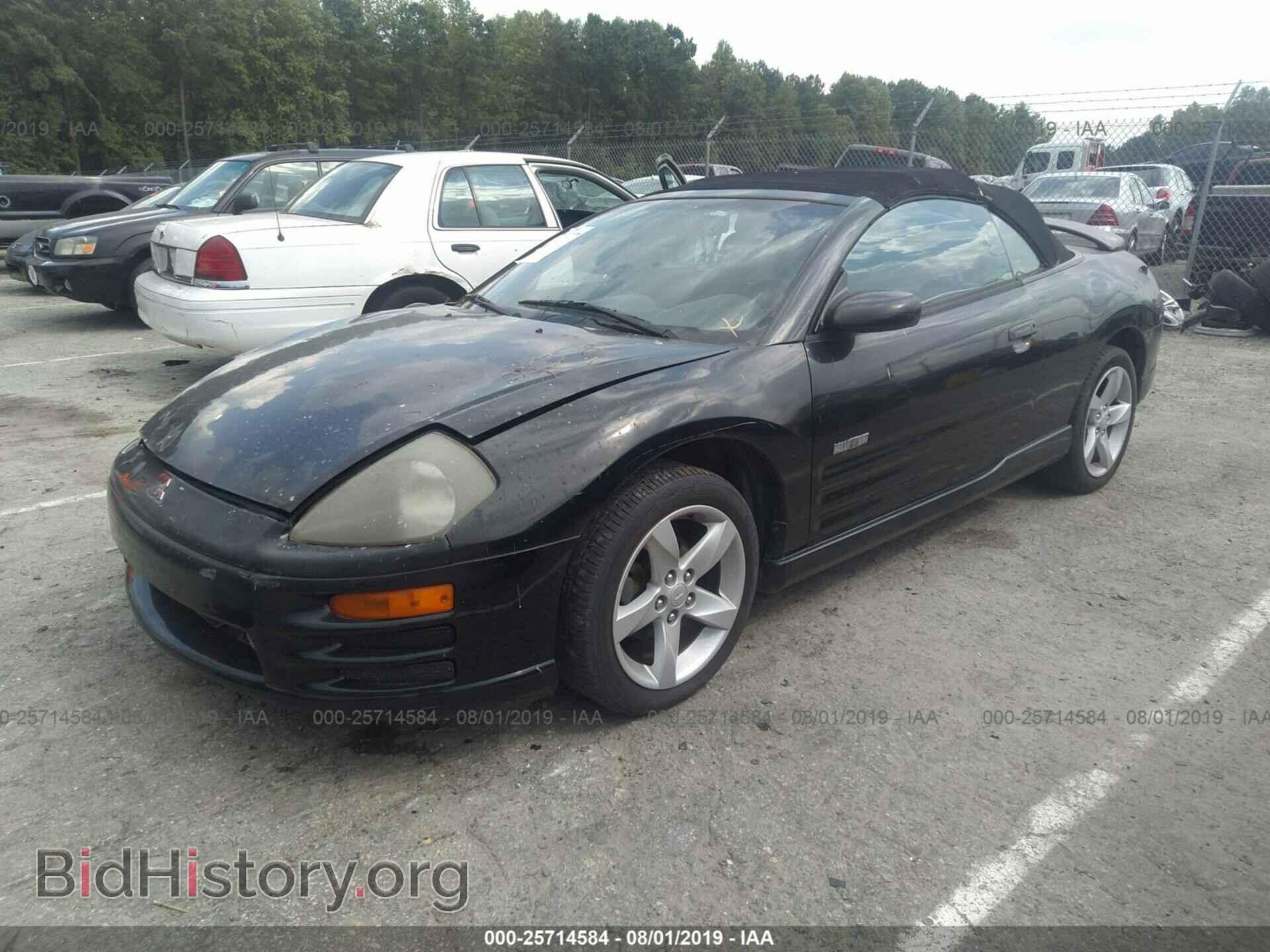 2001 MITSUBISHI ECLIPSE - VIN: 4A3AE85H01E135449 - Фото 2