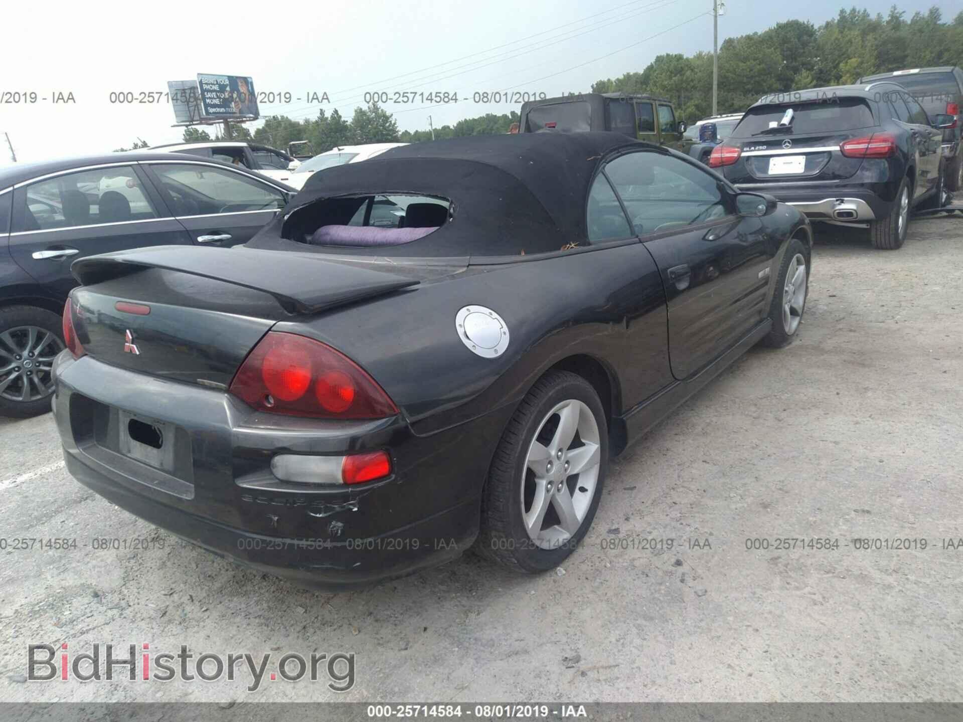 2001 MITSUBISHI ECLIPSE - VIN: 4A3AE85H01E135449 - Фото 4