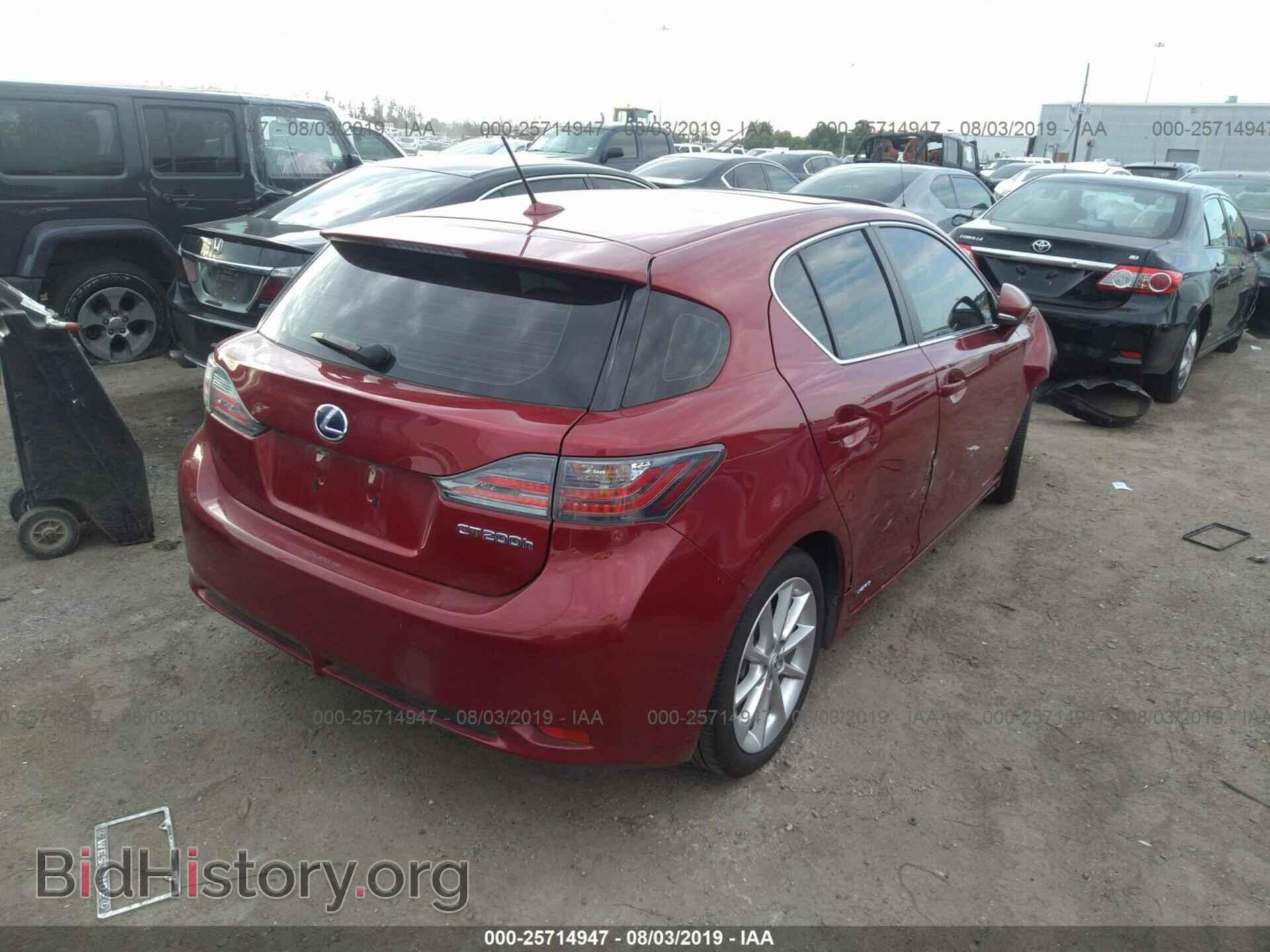 2011 LEXUS CT - VIN: JTHKD5BH0B2038167 - Photo 4