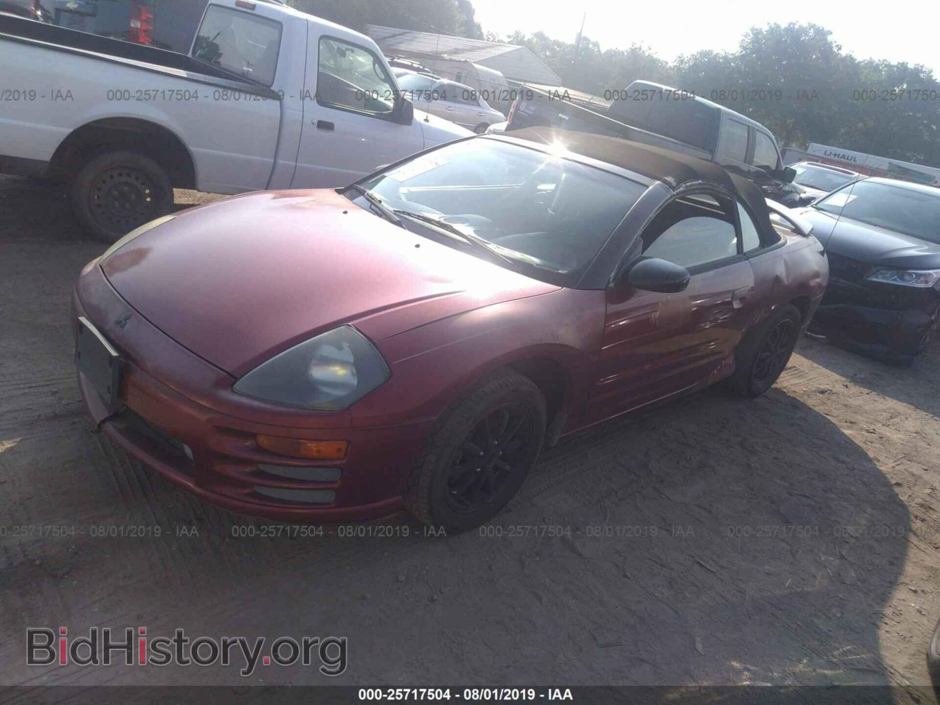 2002 MITSUBISHI ECLIPSE - VIN: 4A3AE45G52E104795 - Фото 2
