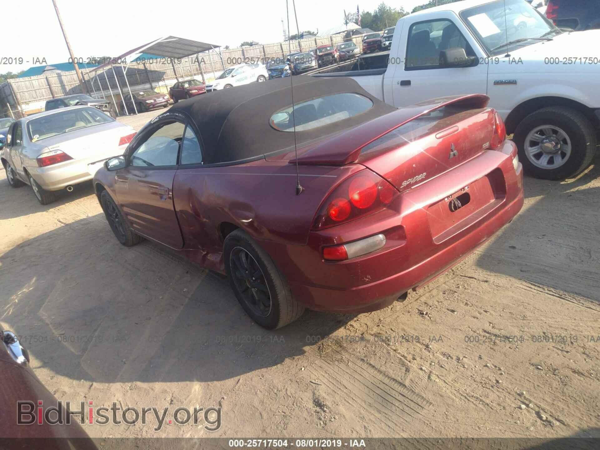 2002 MITSUBISHI ECLIPSE - VIN: 4A3AE45G52E104795 - Фото 3
