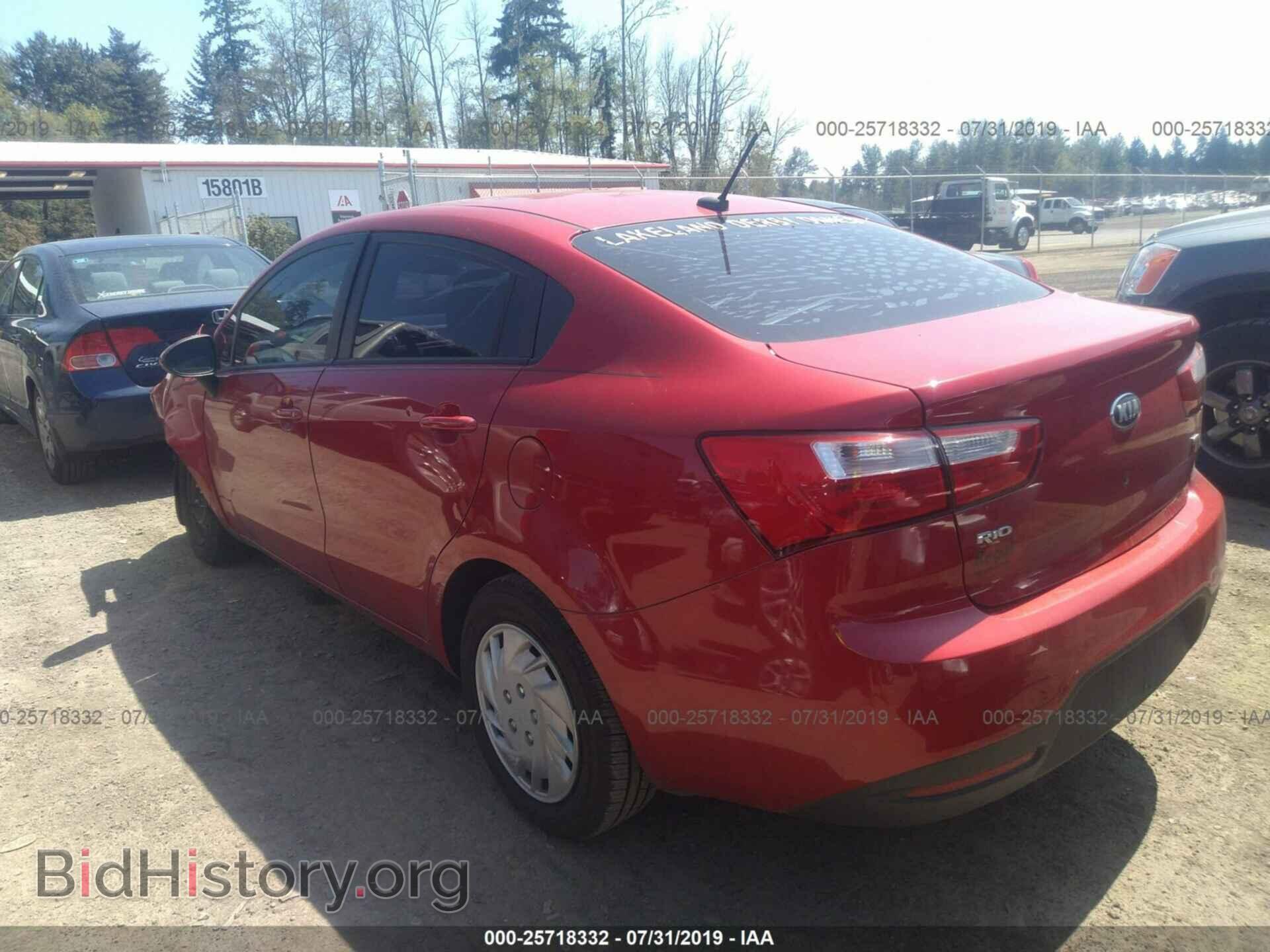 2013 KIA RIO - VIN: KNADM4A30D6236900 - Фото 3