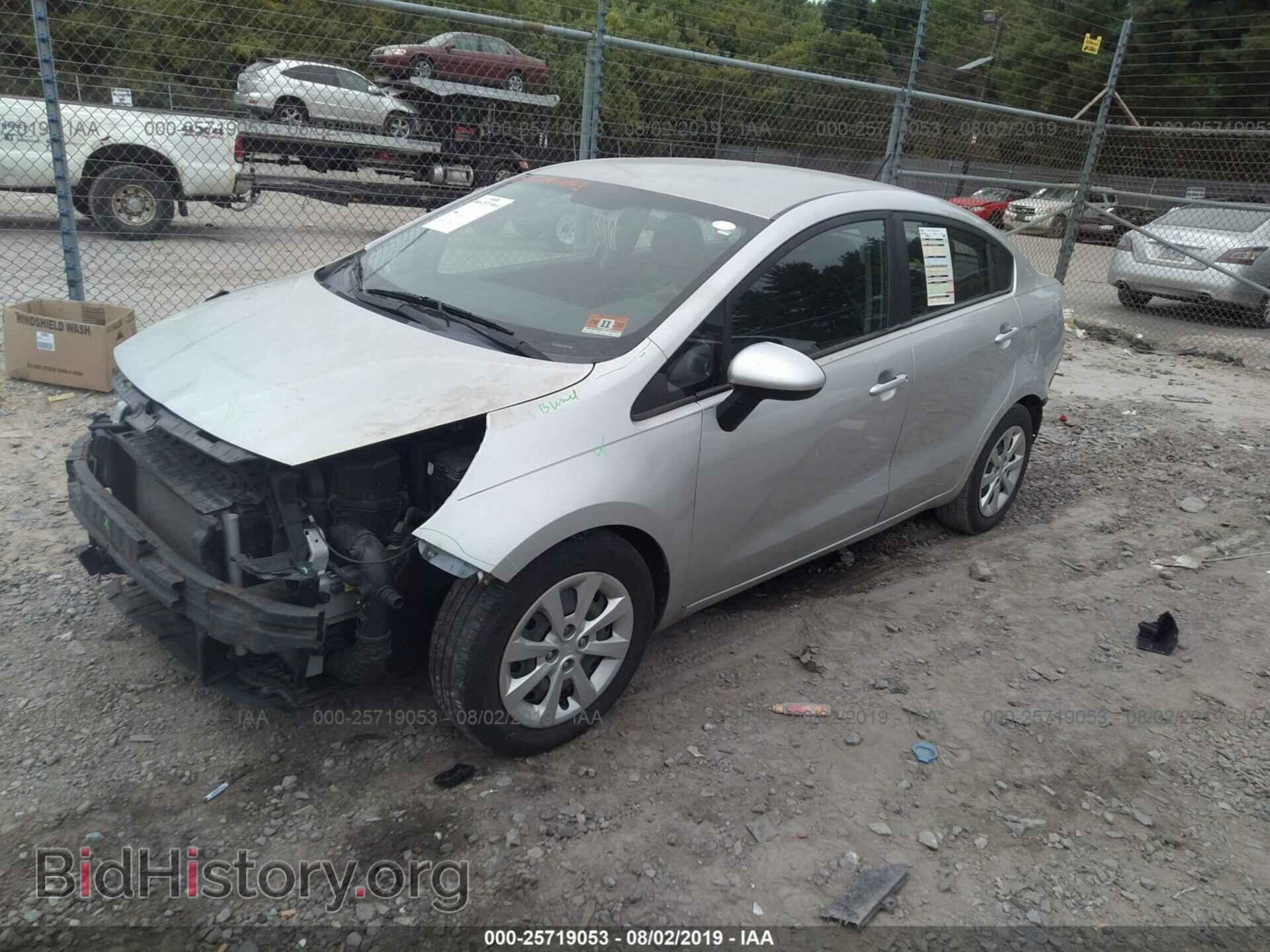 2013 KIA RIO - VIN: KNADM4A30D6268889 - Фото 2