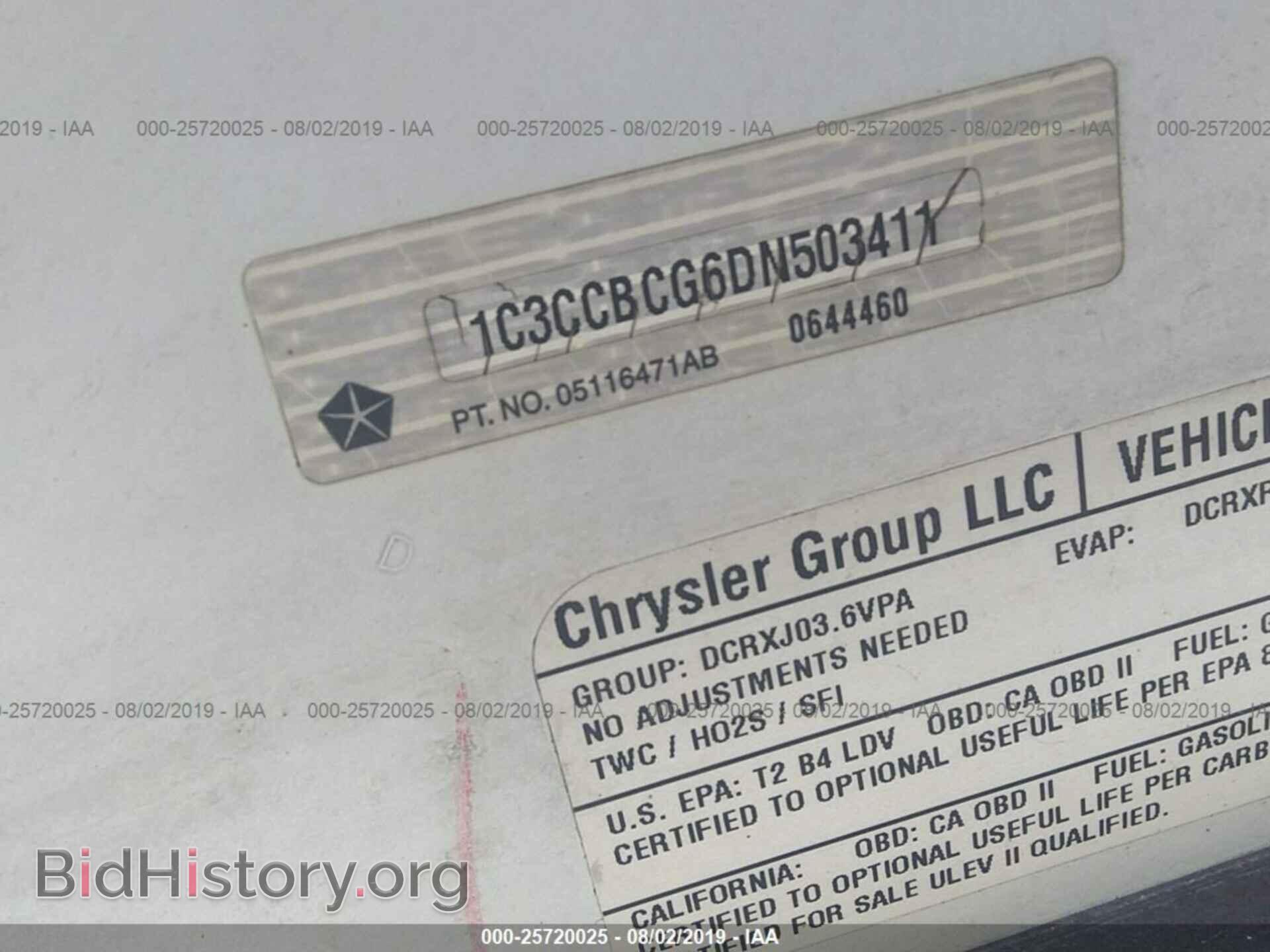 2013 CHRYSLER 200 - VIN: 1C3CCBCG6DN503411 - Фото 9