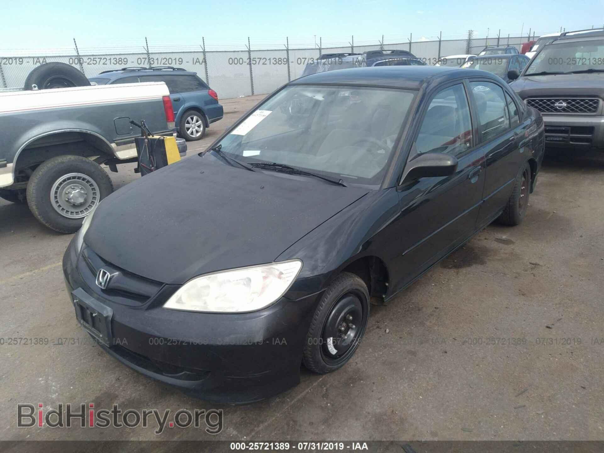 2005 HONDA CIVIC - VIN: JHMES16575S006588 - Фото 2
