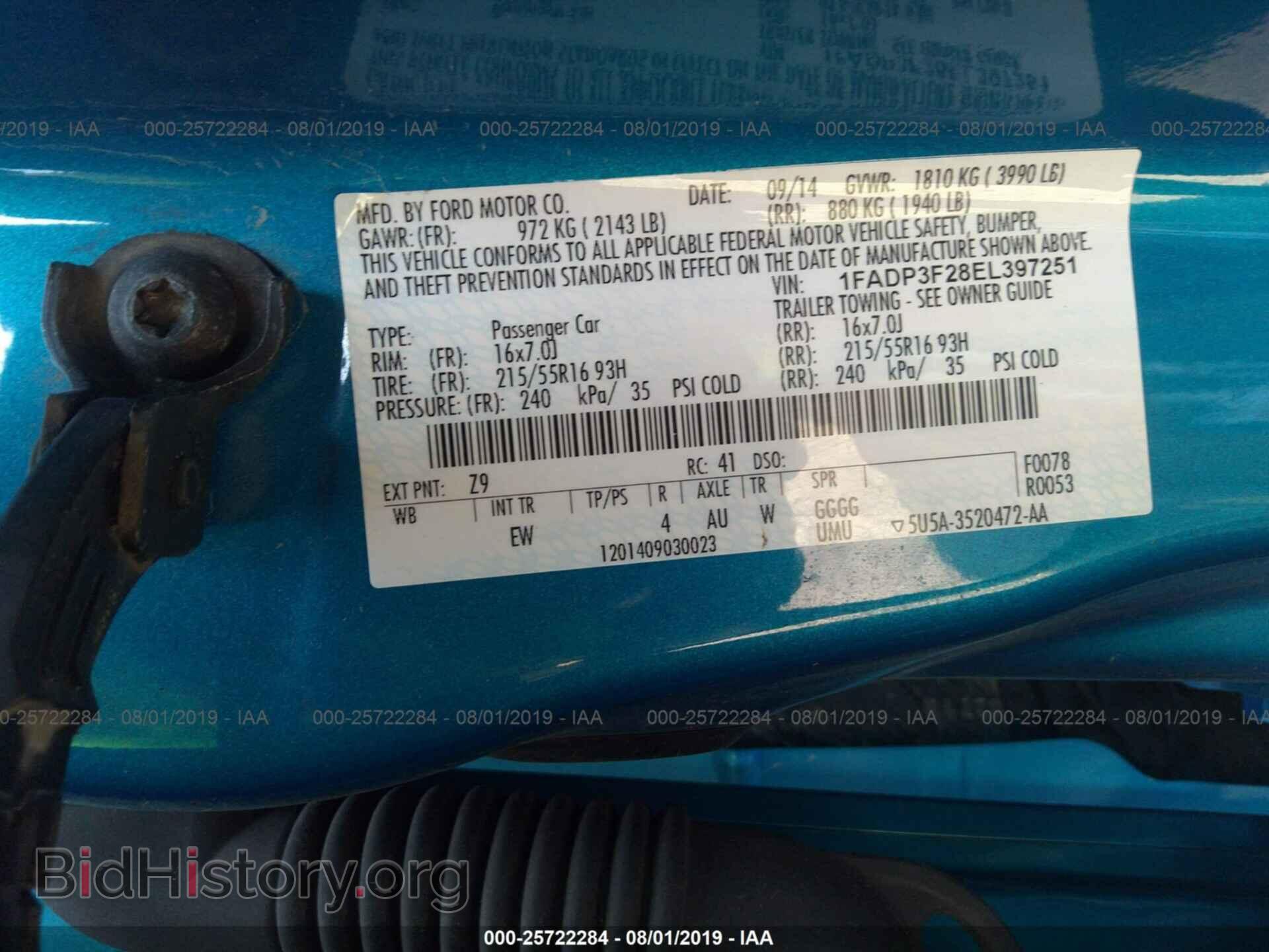 2014 FORD FOCUS - VIN: 1FADP3F28EL397251 - Photo 9