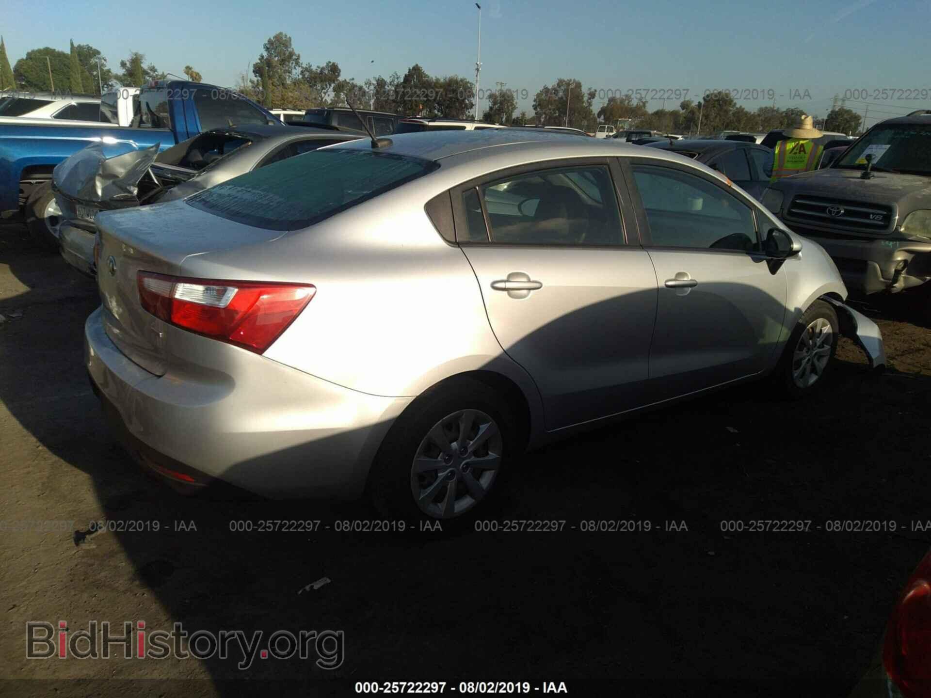 2014 KIA RIO - VIN: KNADM4A3XE6352736 - Фото 4