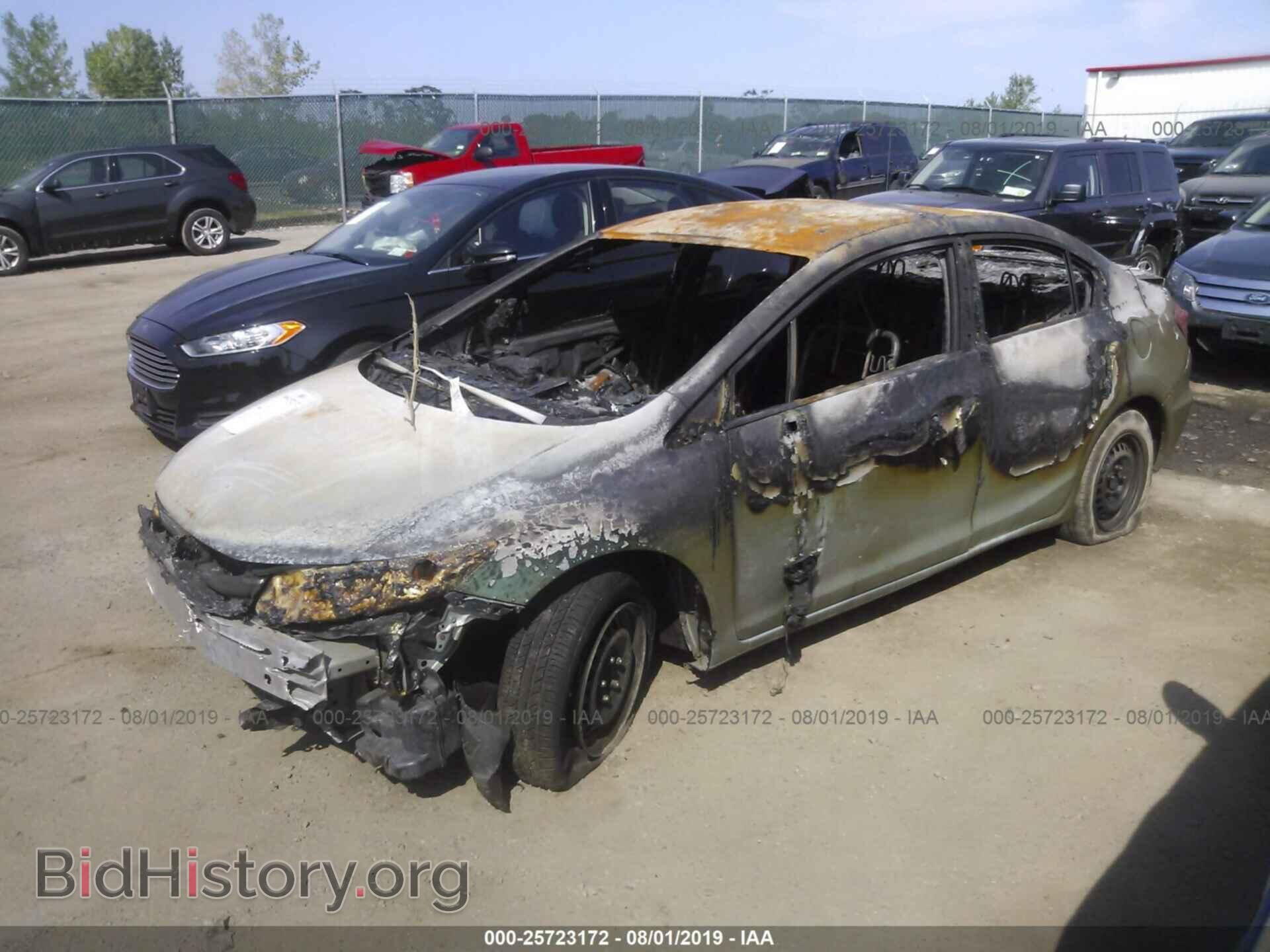 2012 HONDA CIVIC - VIN: 2HGFB2F55CH588627 - Фото 2
