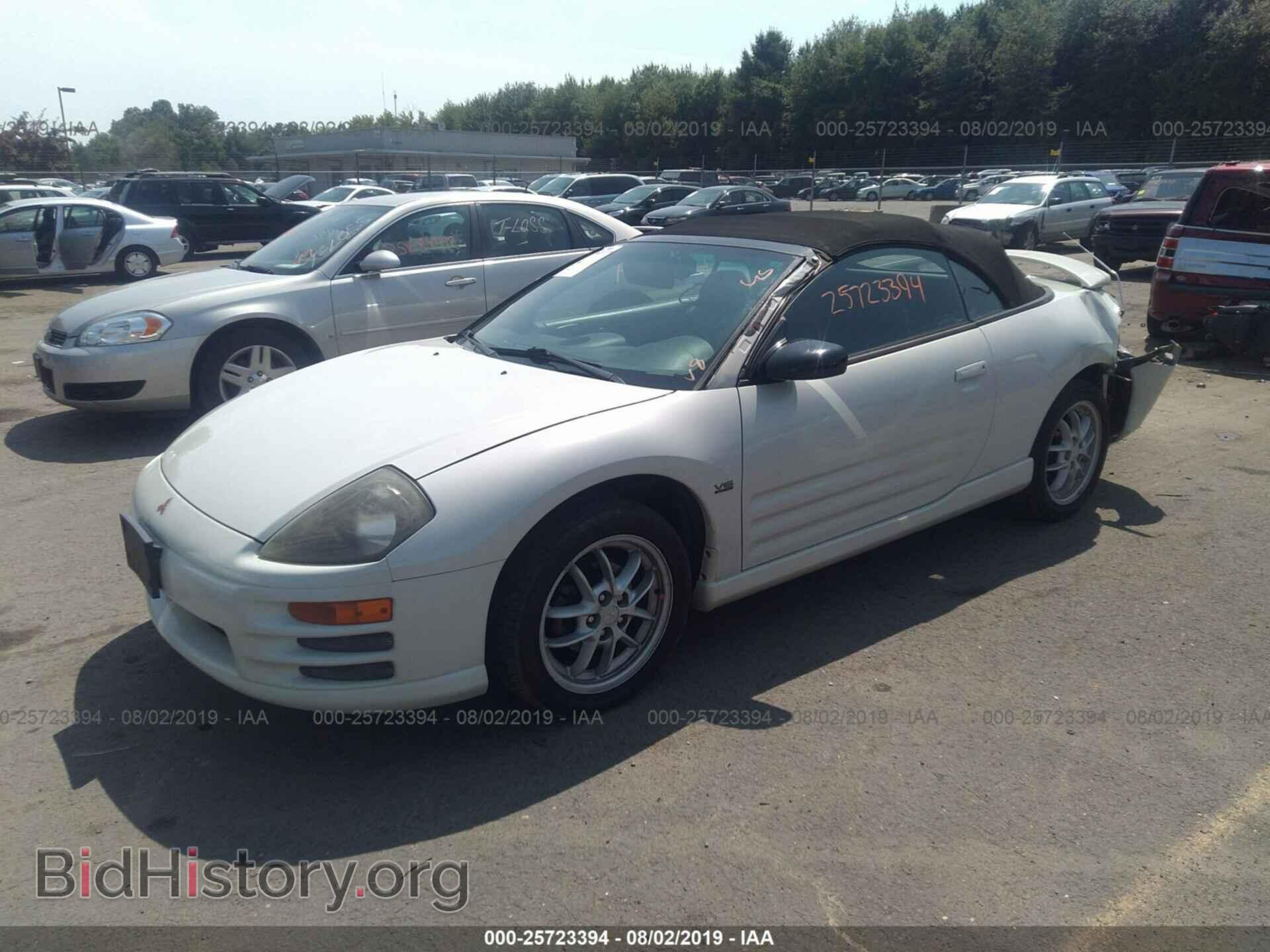 2001 MITSUBISHI ECLIPSE - VIN: 4A3AE85H31E190588 - Фото 2