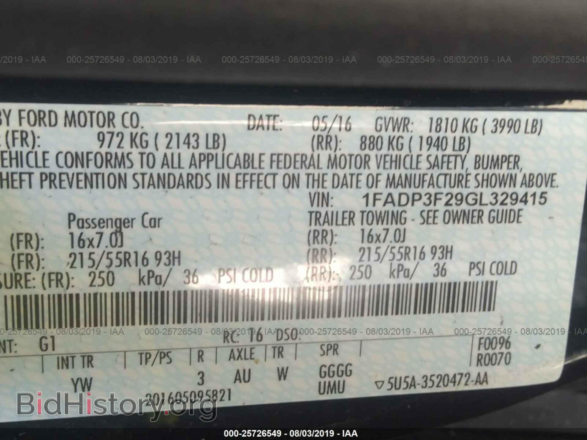 2016 FORD FOCUS - VIN: 1FADP3F29GL329415 - Photo 9
