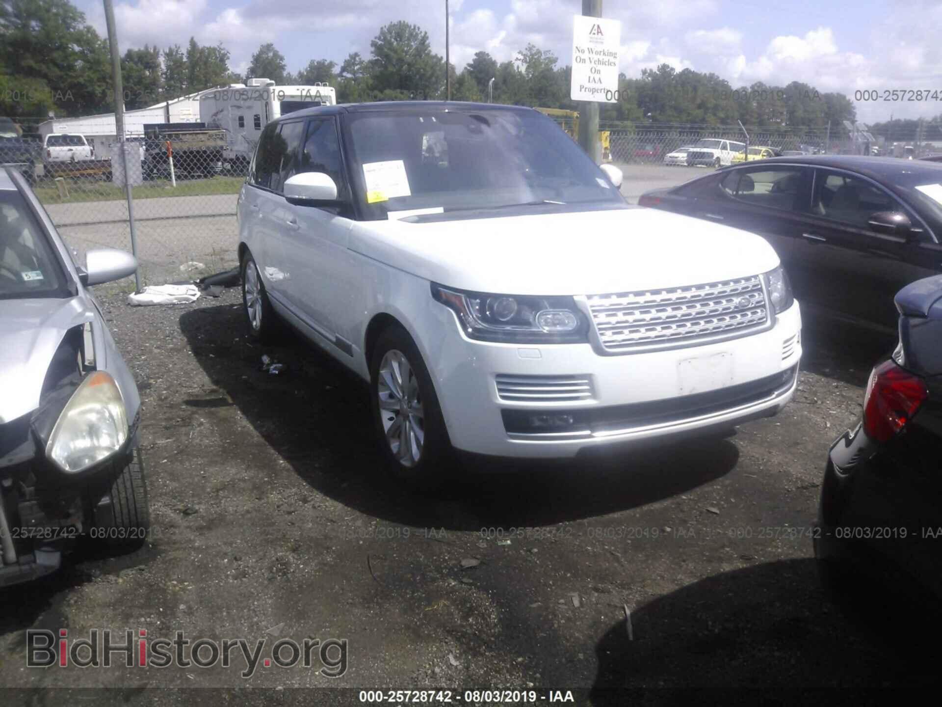 Фотография SALGS2KF8GA246359 - LAND ROVER RANGE ROVER 2016