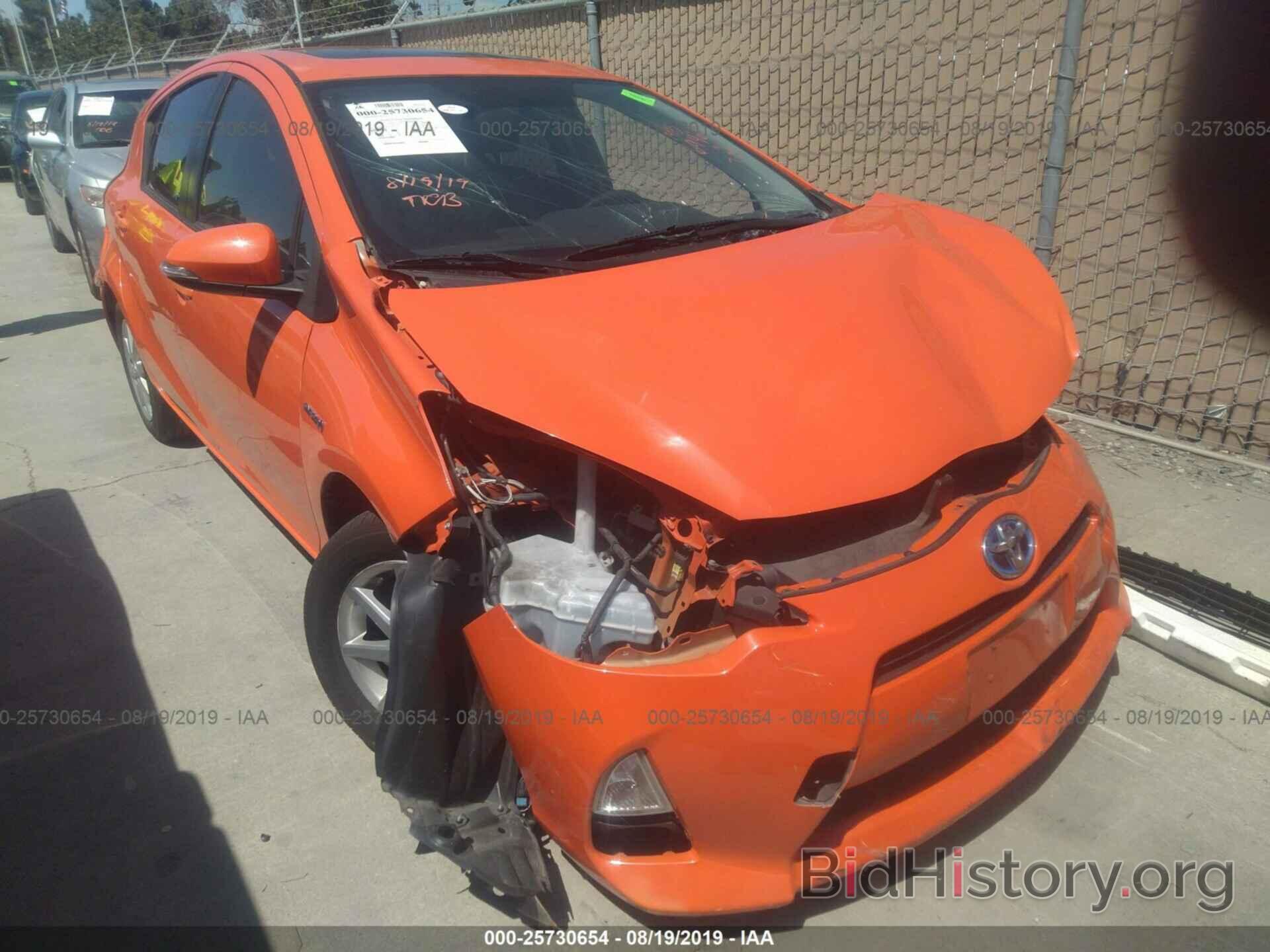 Photo JTDKDTB38C1005371 - TOYOTA PRIUS C 2012