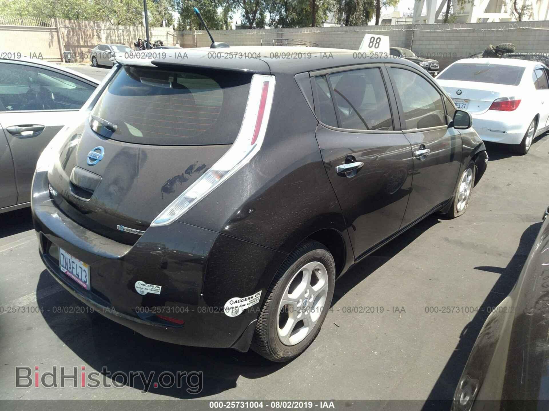 2013 NISSAN LEAF - VIN: 1N4AZ0CP2DC406973 - Фото 4
