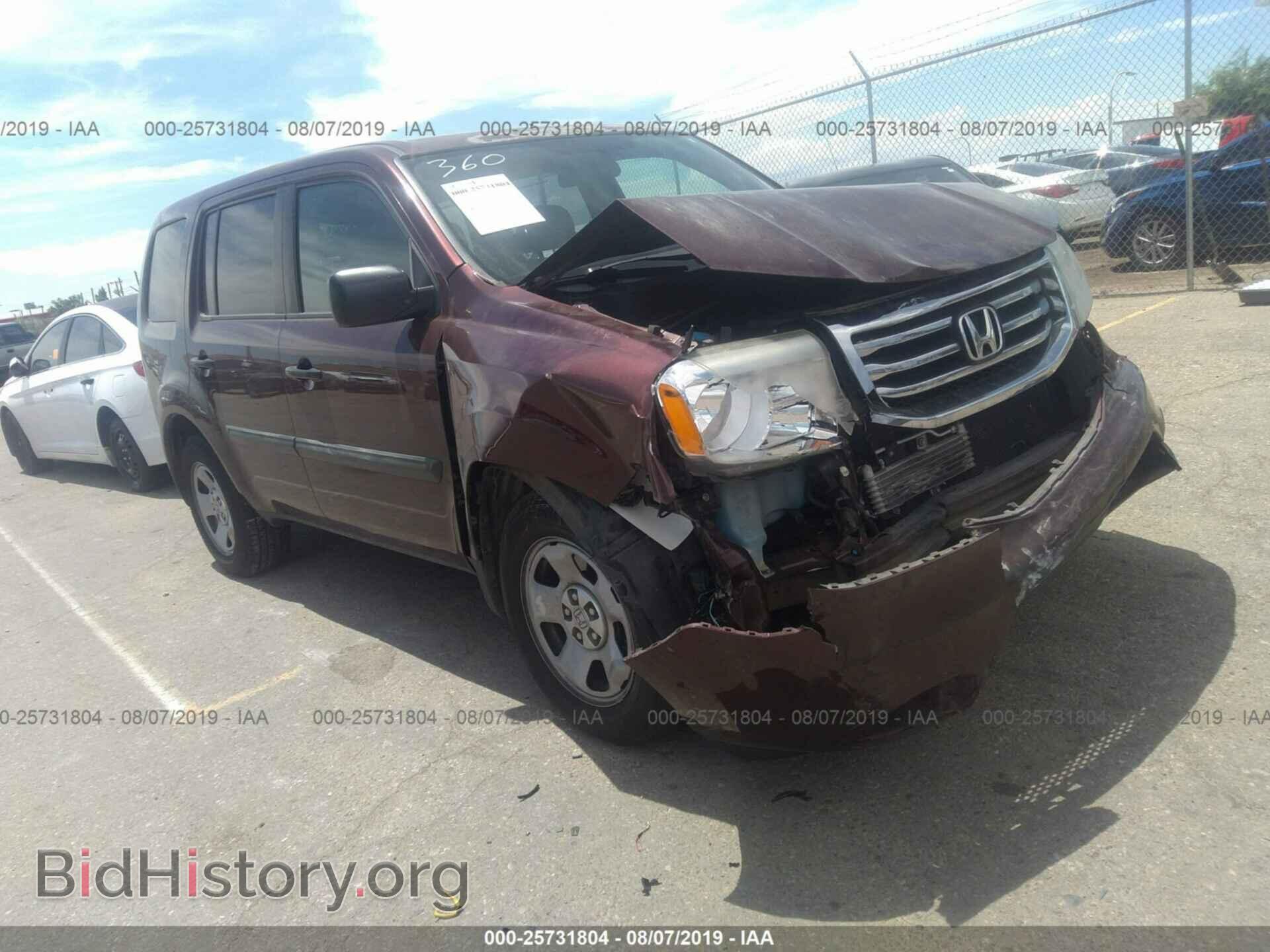 Фотография 5FNYF4H2XDB062236 - HONDA PILOT 2013