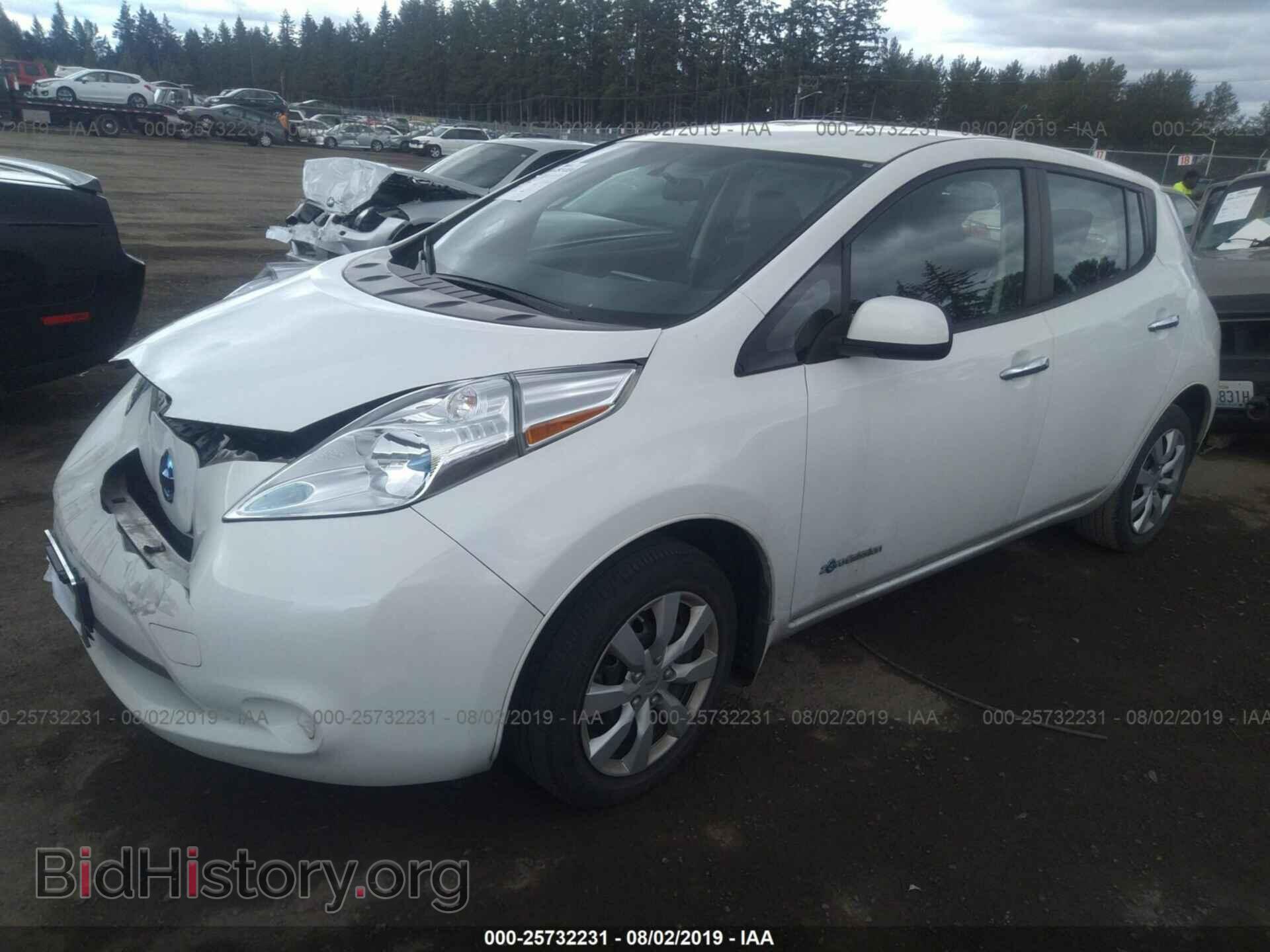 2013 NISSAN LEAF - VIN: 1N4AZ0CP6DC424182 - Фото 2