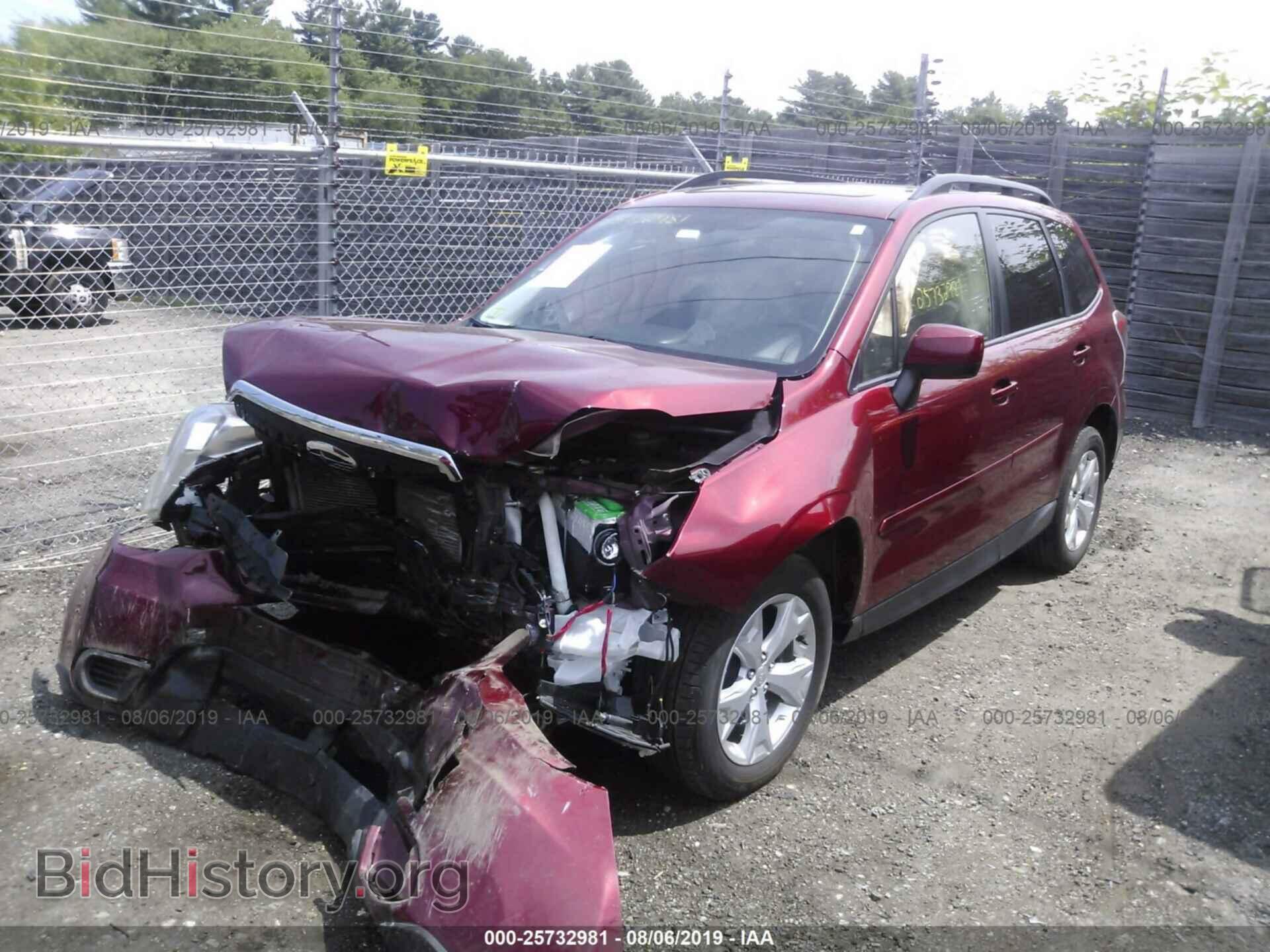 2014 SUBARU FORESTER - VIN: JF2SJAEC5EH448534 - Фото 2