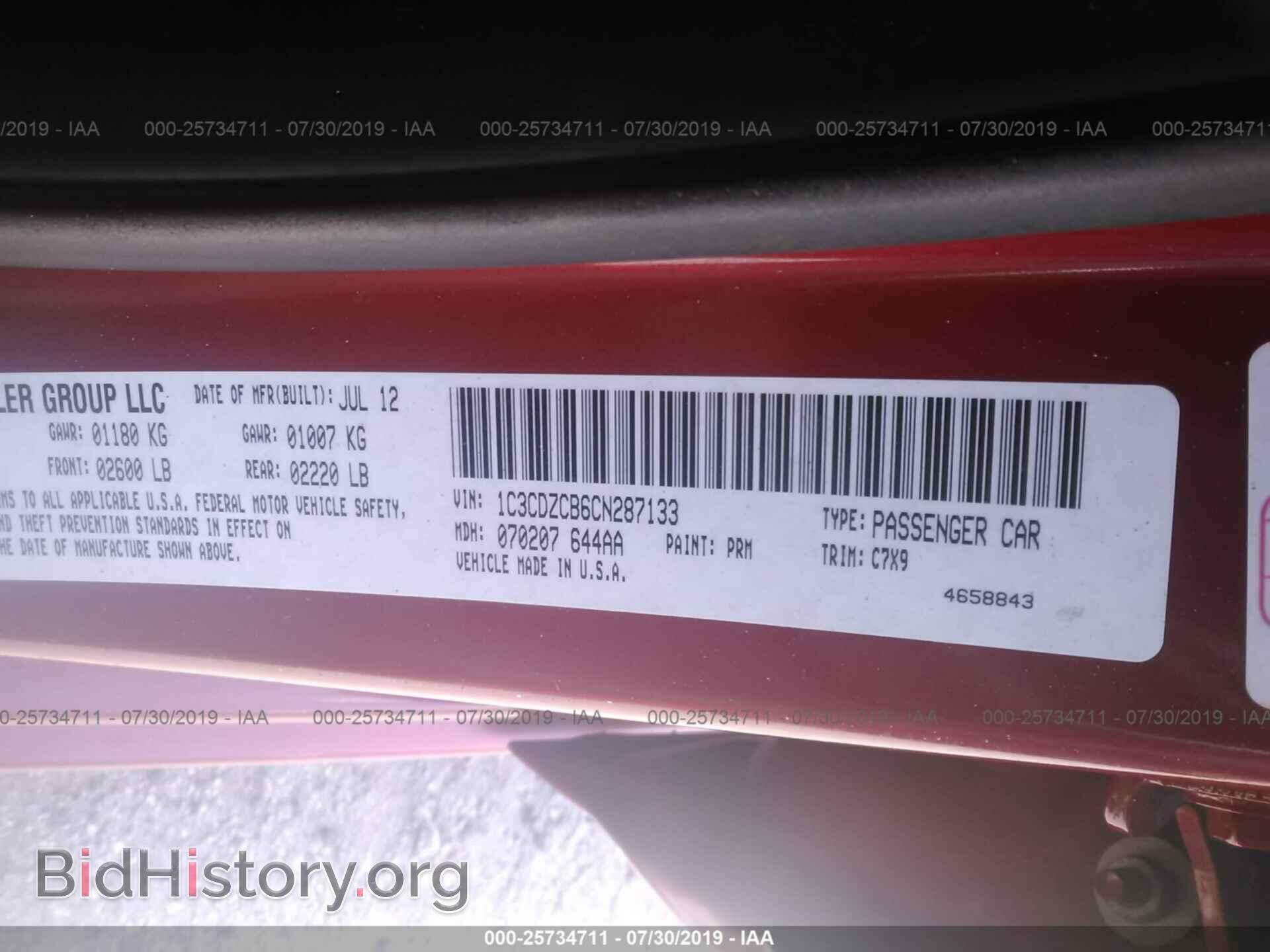 2012 DODGE AVENGER - VIN: 1C3CDZCB6CN287133 - Photo 9