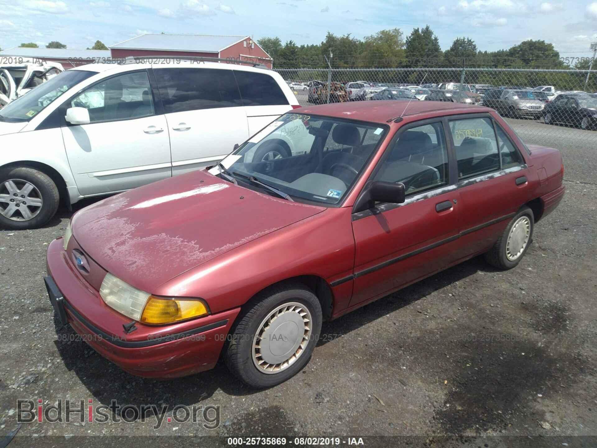 1993 FORD ESCORT - VIN: 3FAPP13J3PR166372 - Фото 2