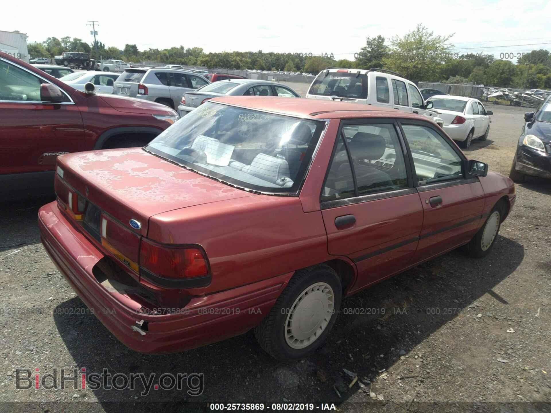 1993 FORD ESCORT - VIN: 3FAPP13J3PR166372 - Фото 4