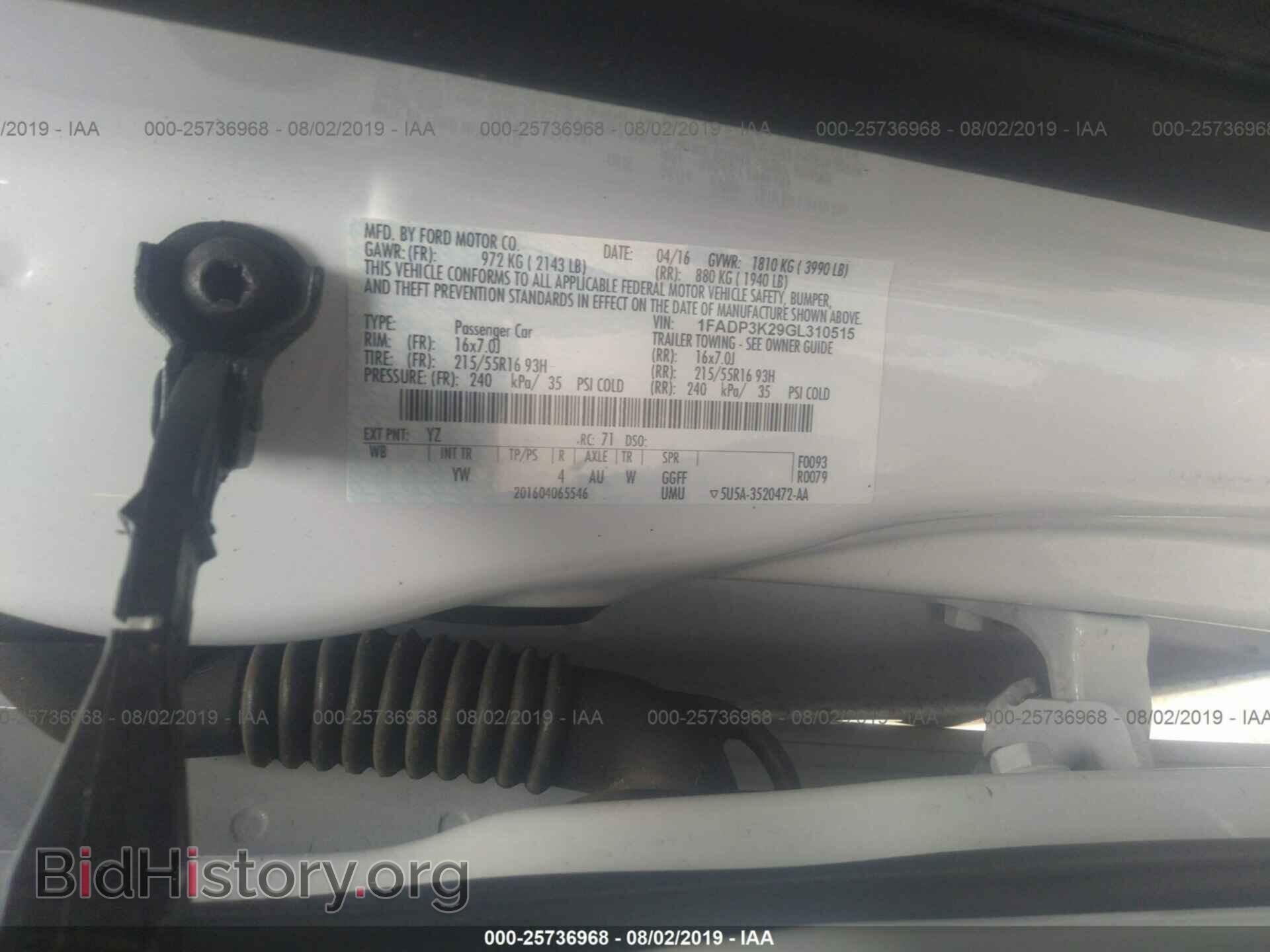 2016 FORD FOCUS - VIN: 1FADP3K29GL310515 - Photo 9