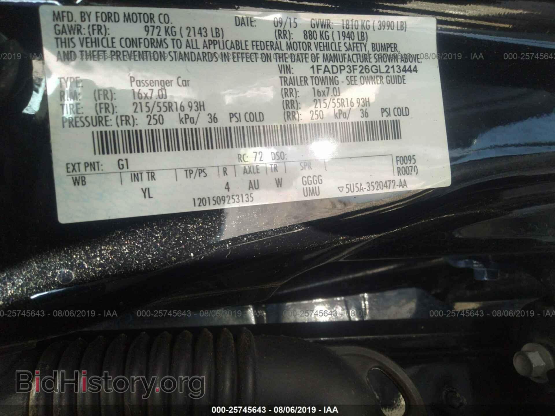 2016 FORD FOCUS - VIN: 1FADP3F26GL213444 - Photo 9