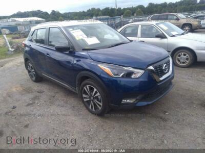 2019 Nissan KICKS S/SR/SV, blue — VIN 3N1CP5CU3KL479446, IAAI