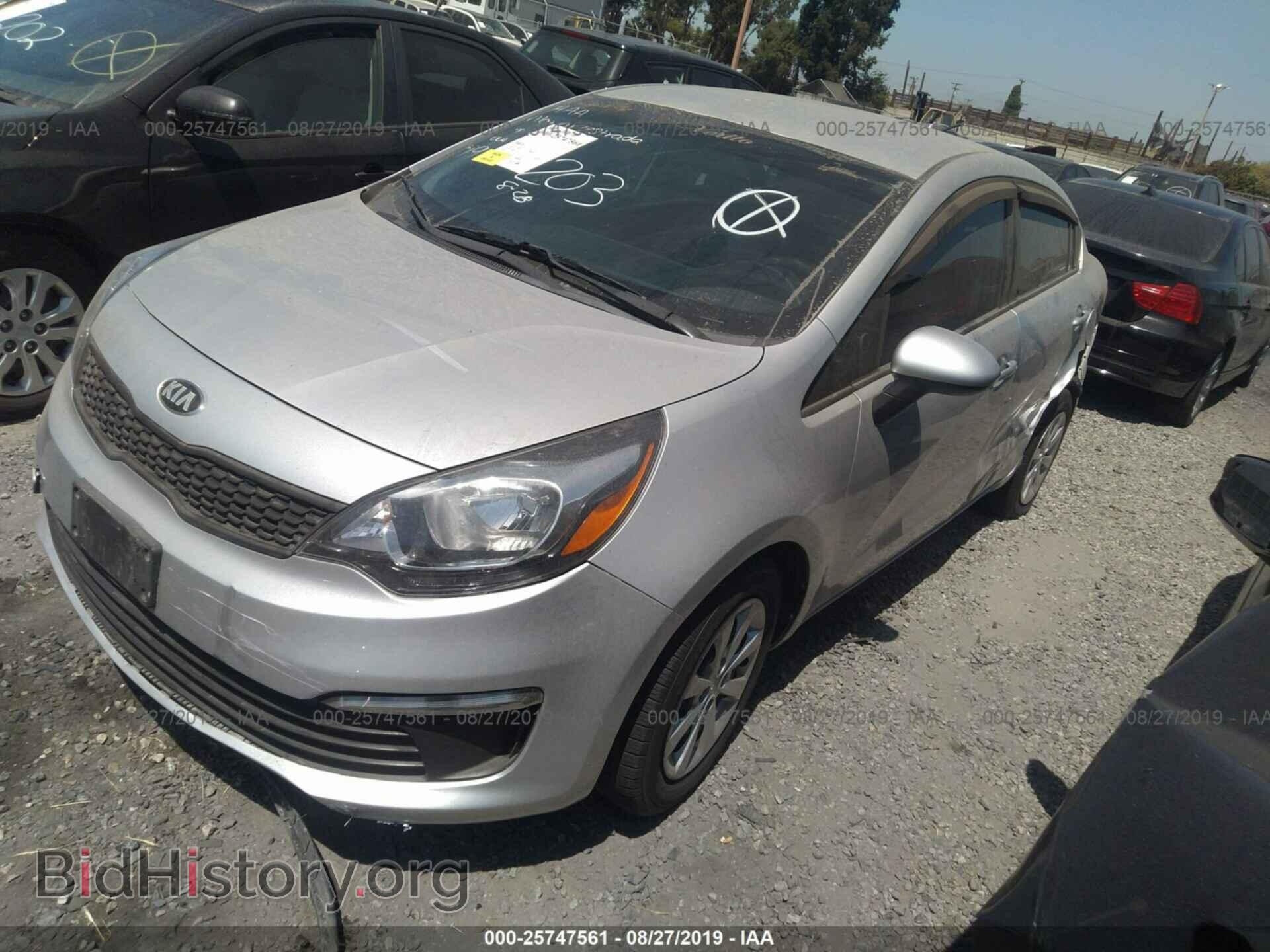 2016 KIA RIO - VIN: KNADM4A39G6667627 - Photo 2