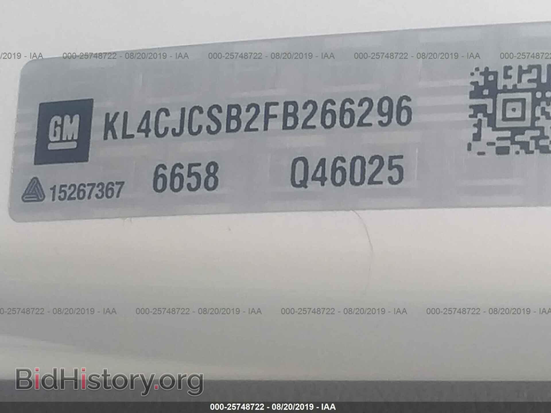 2015 BUICK ENCORE - VIN: KL4CJCSB2FB266296 - Photo 9