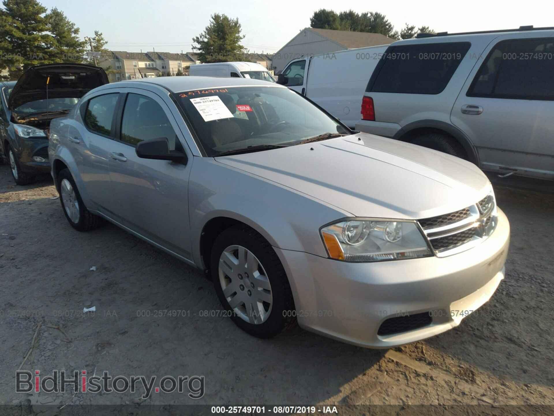 Photo 1C3CDZAB9CN102754 - DODGE AVENGER 2012