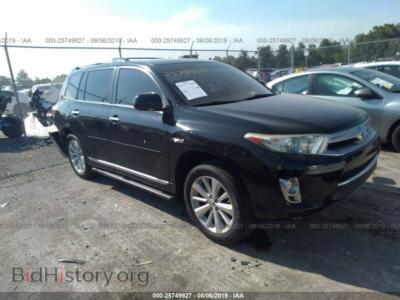 2011 Toyota HIGHLANDER Hybrid Limited, черный — VIN JTEDC3EHXB2002298, IAAI
