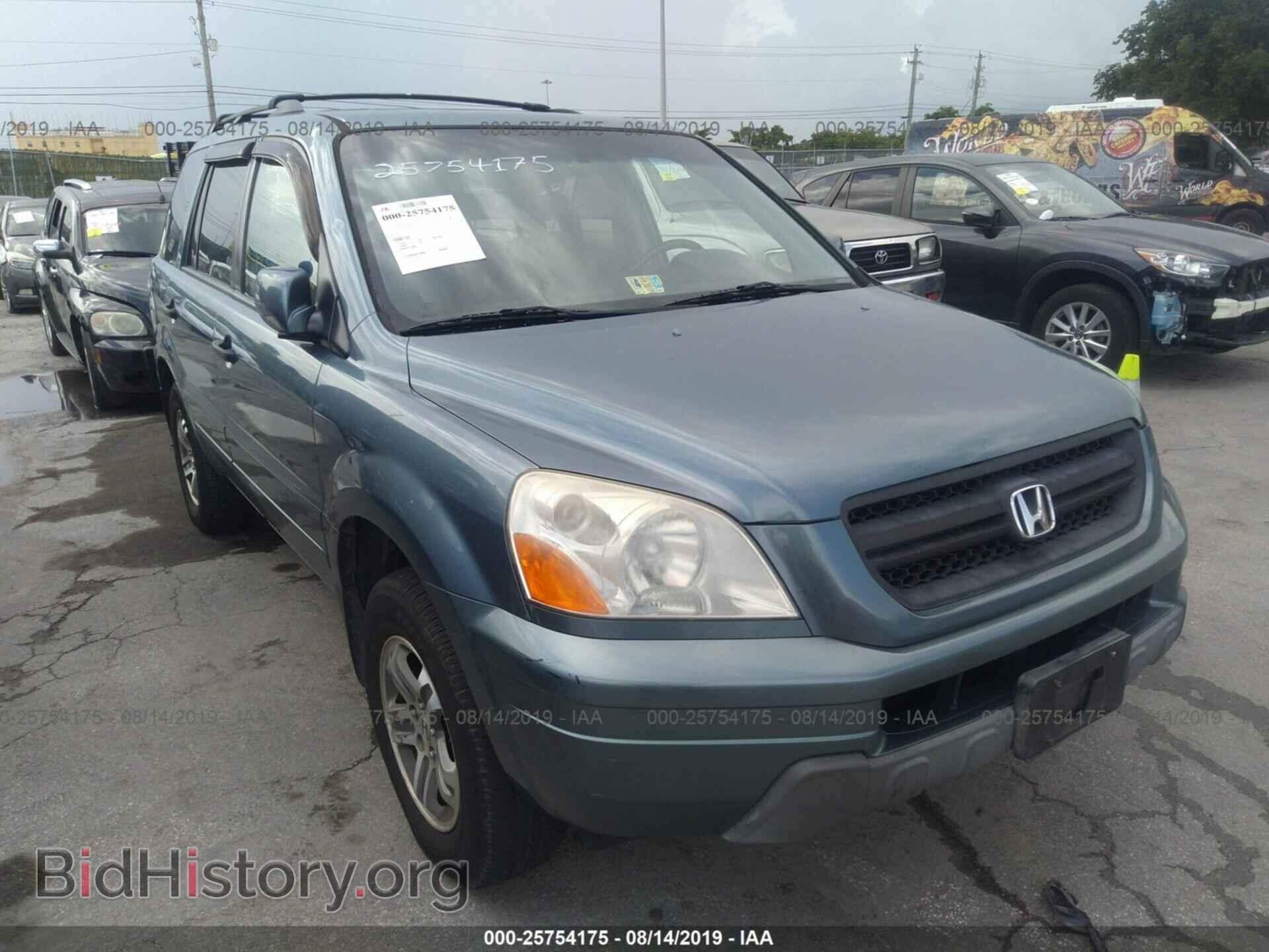 Photo 5FNYF18525B053699 - HONDA PILOT 2005