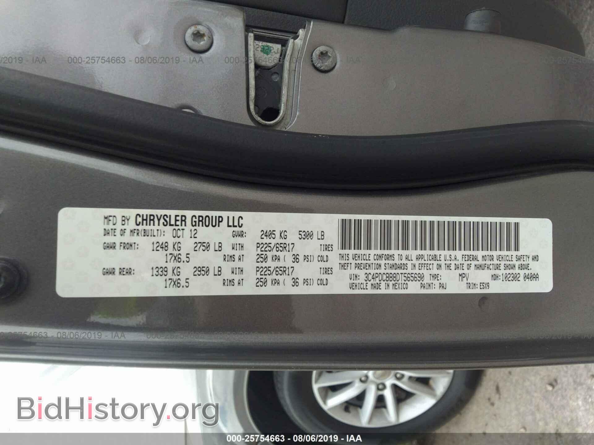 2013 DODGE JOURNEY - VIN: 3C4PDCBB8DT565690 - Photo 9