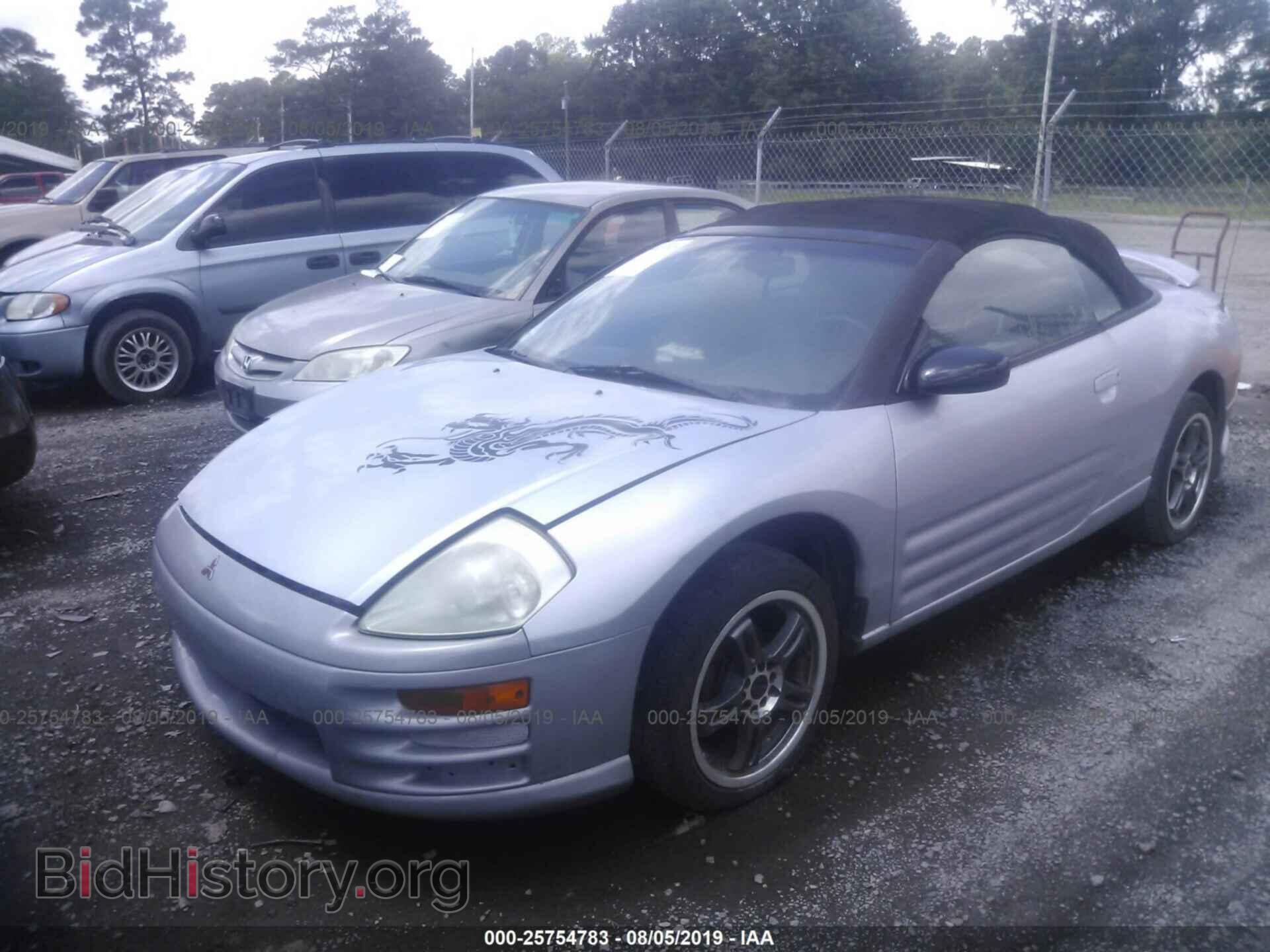 2001 MITSUBISHI ECLIPSE - VIN: 4A3AE45G61E202281 - Фото 2