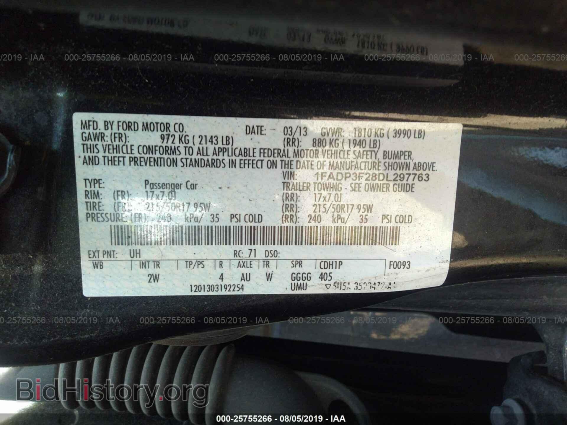 2013 FORD FOCUS - VIN: 1FADP3F28DL297763 - Photo 9