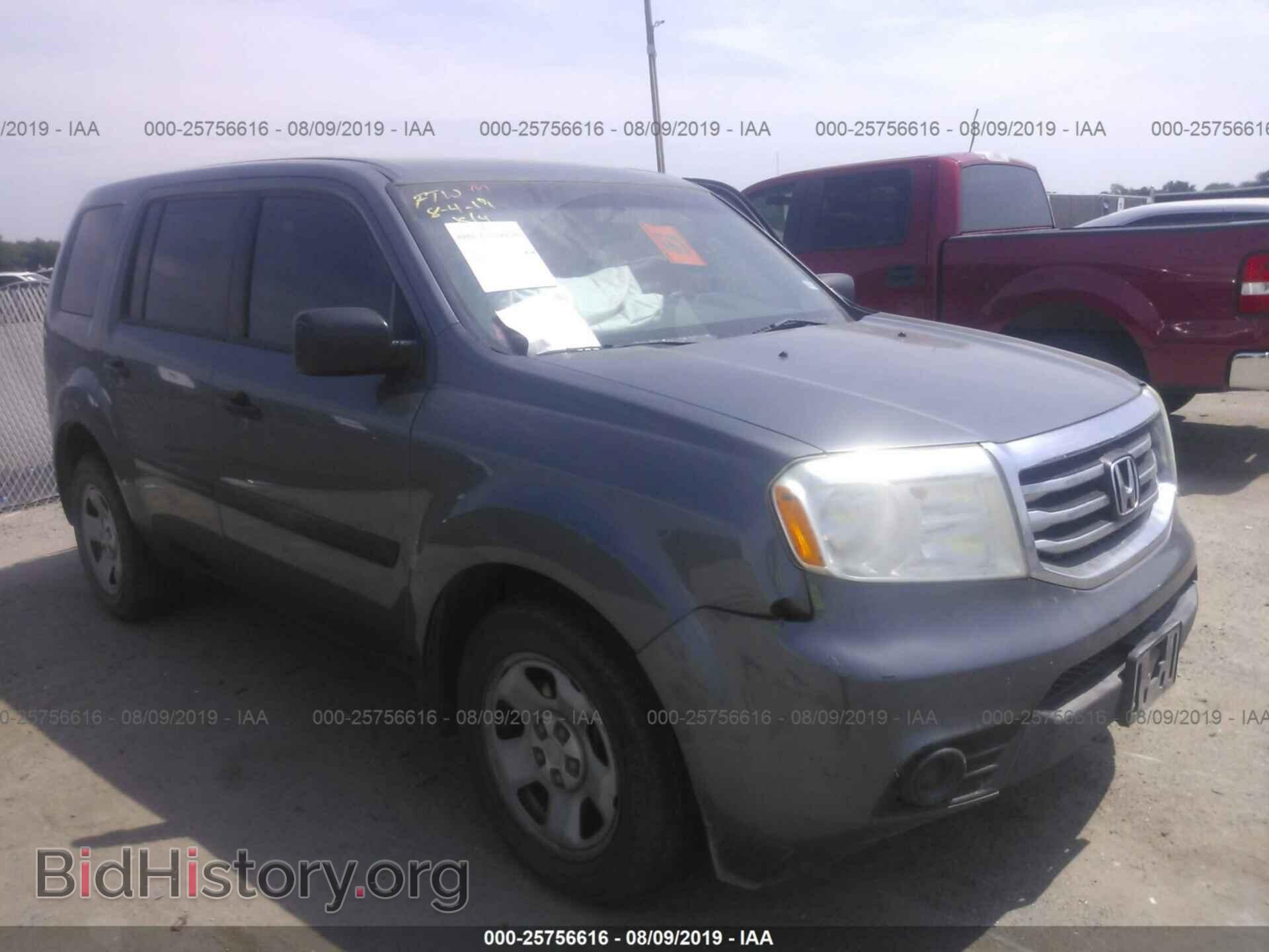 Photo 5FNYF3H25DB028277 - HONDA PILOT 2013