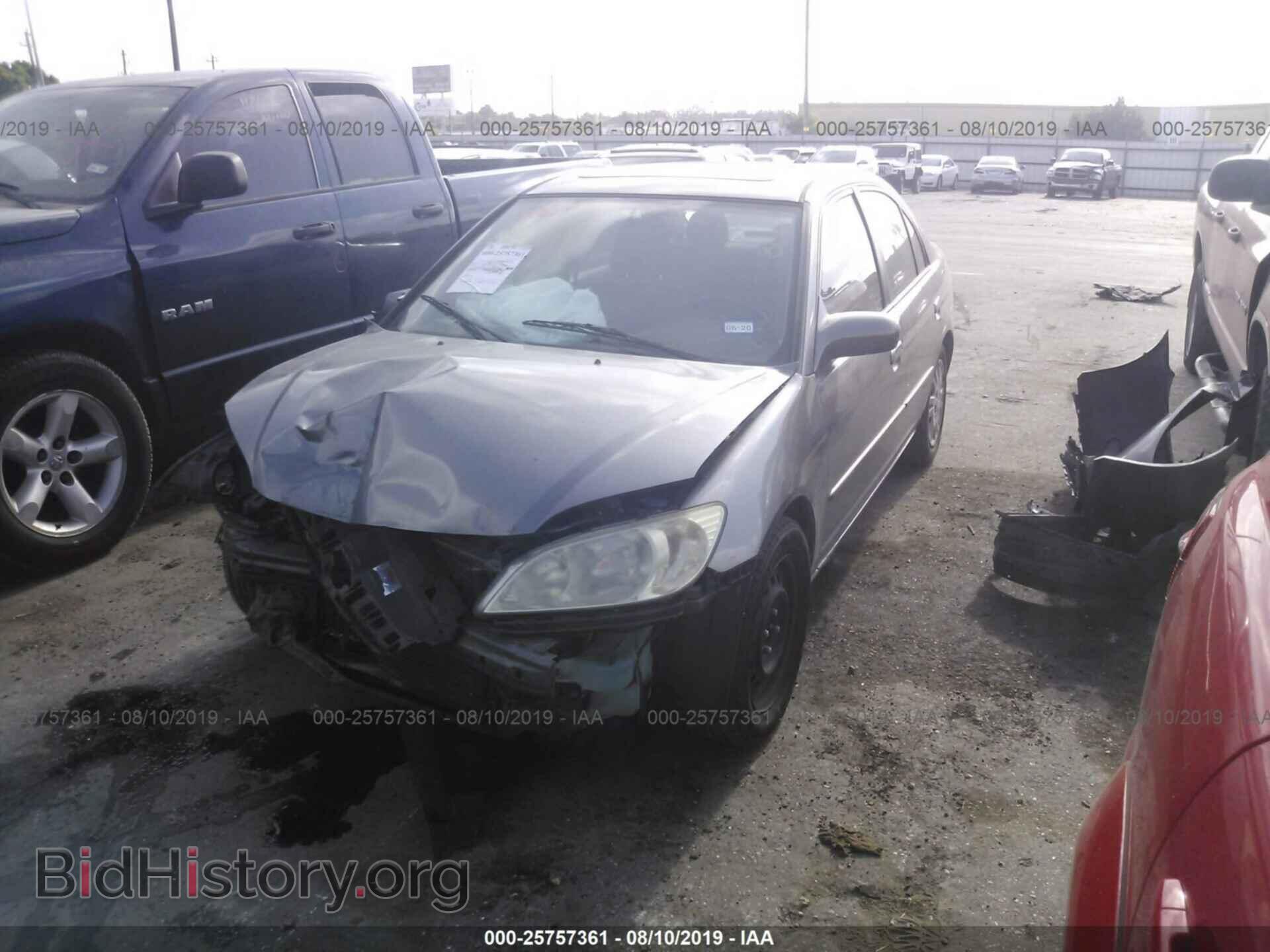2005 HONDA CIVIC - VIN: 2HGES26875H523741 - Фото 2