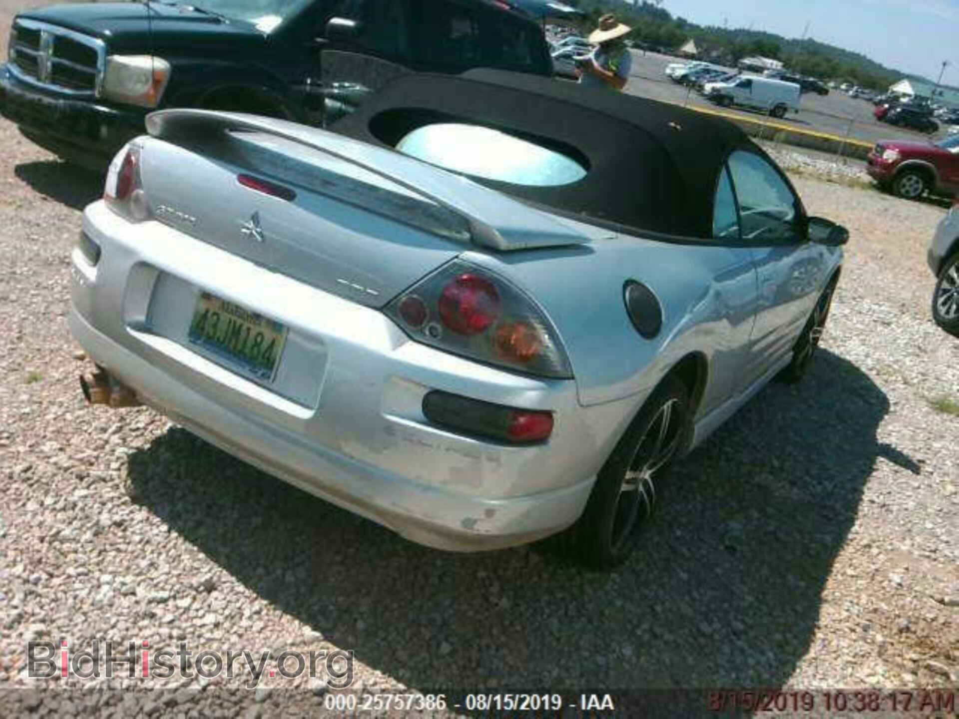 2003 MITSUBISHI ECLIPSE - VIN: 4A3AE75H03E003188 - Фото 2