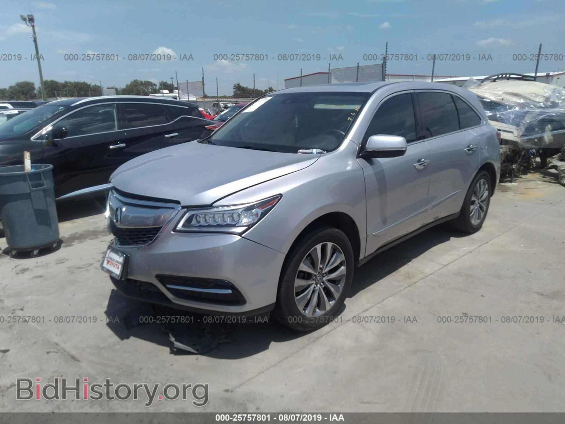 2014 ACURA MDX - VIN: 5FRYD3H40EB003343 - Фото 2
