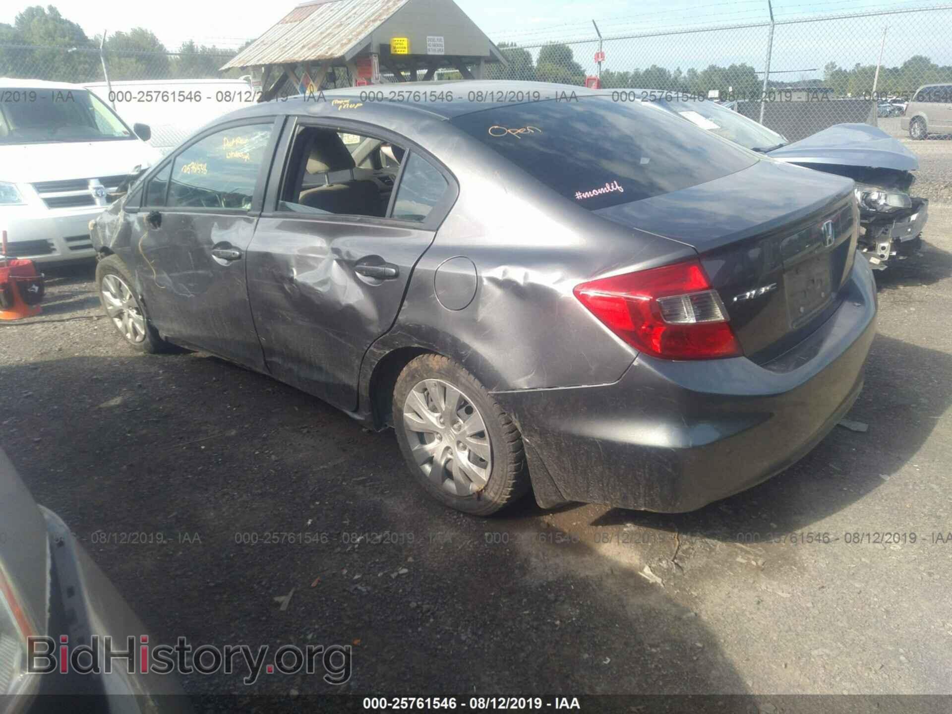 2012 HONDA CIVIC - VIN: 19XFB2F59CE372466 - Фото 3