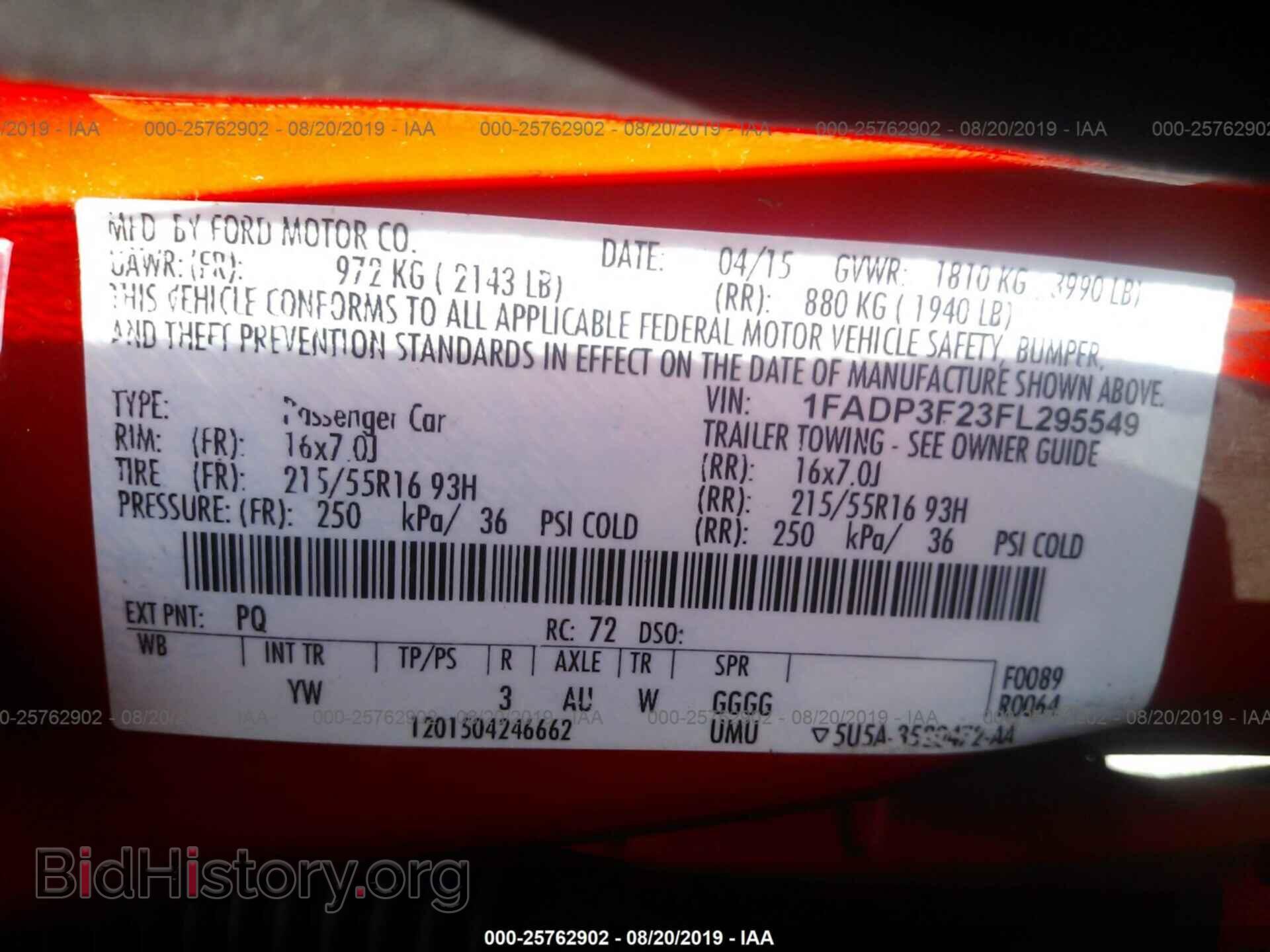 2015 FORD FOCUS - VIN: 1FADP3F23FL295549 - Photo 9