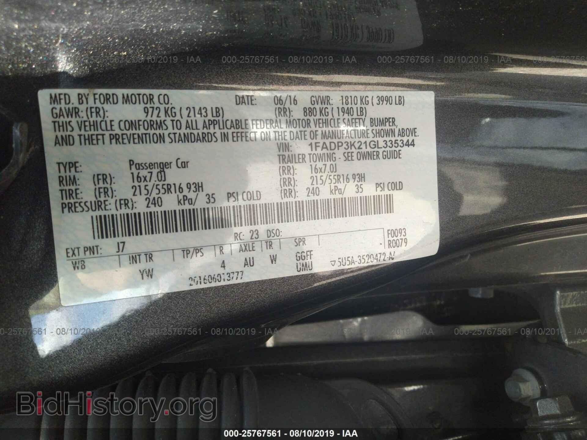 2016 FORD FOCUS - VIN: 1FADP3K21GL335344 - Photo 9
