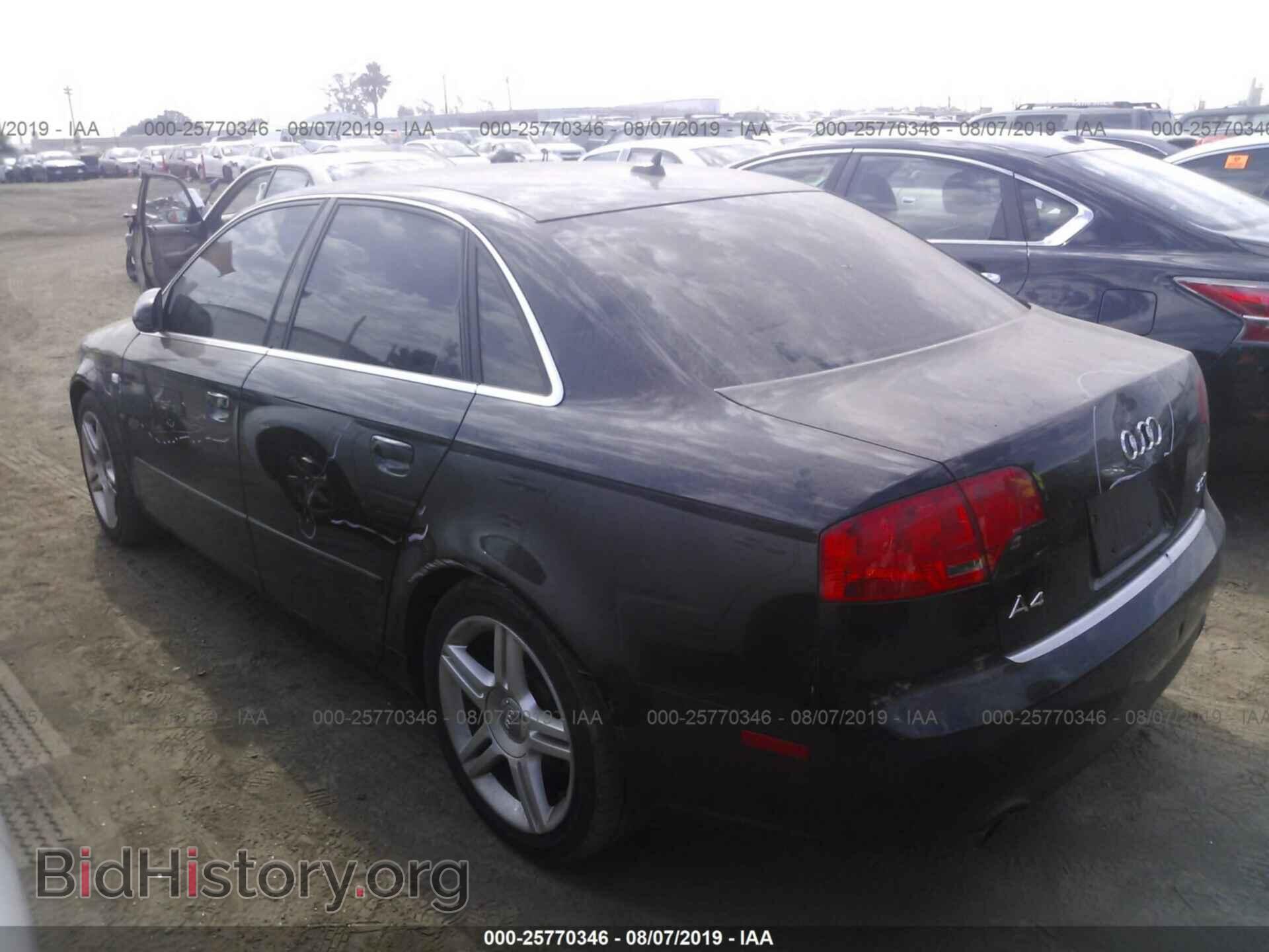 2007 AUDI A4 - VIN: WAUAF78EX7A282743 - Фото 3