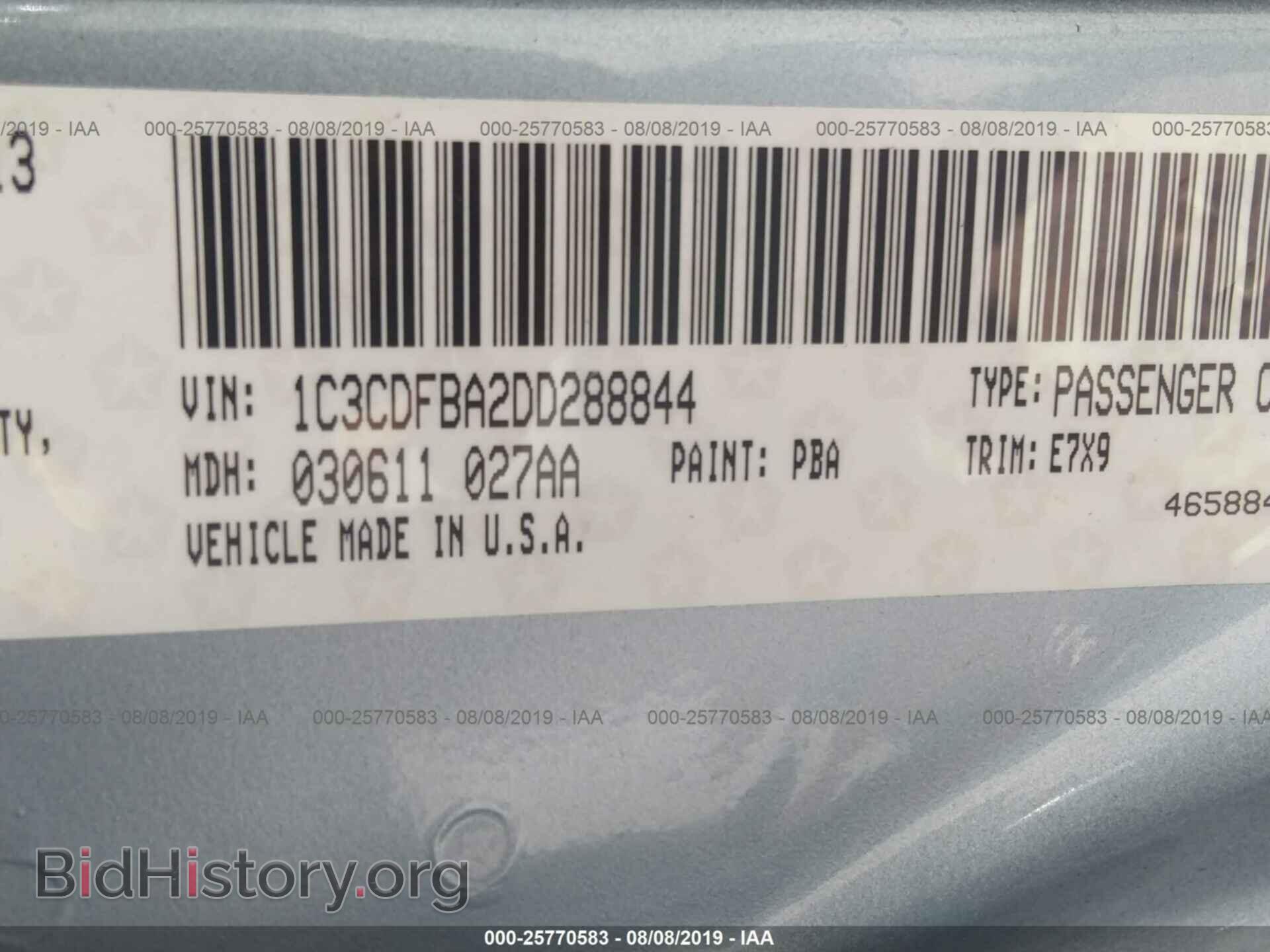 2013 DODGE DART - VIN: 1C3CDFBA2DD288844 - Photo 9