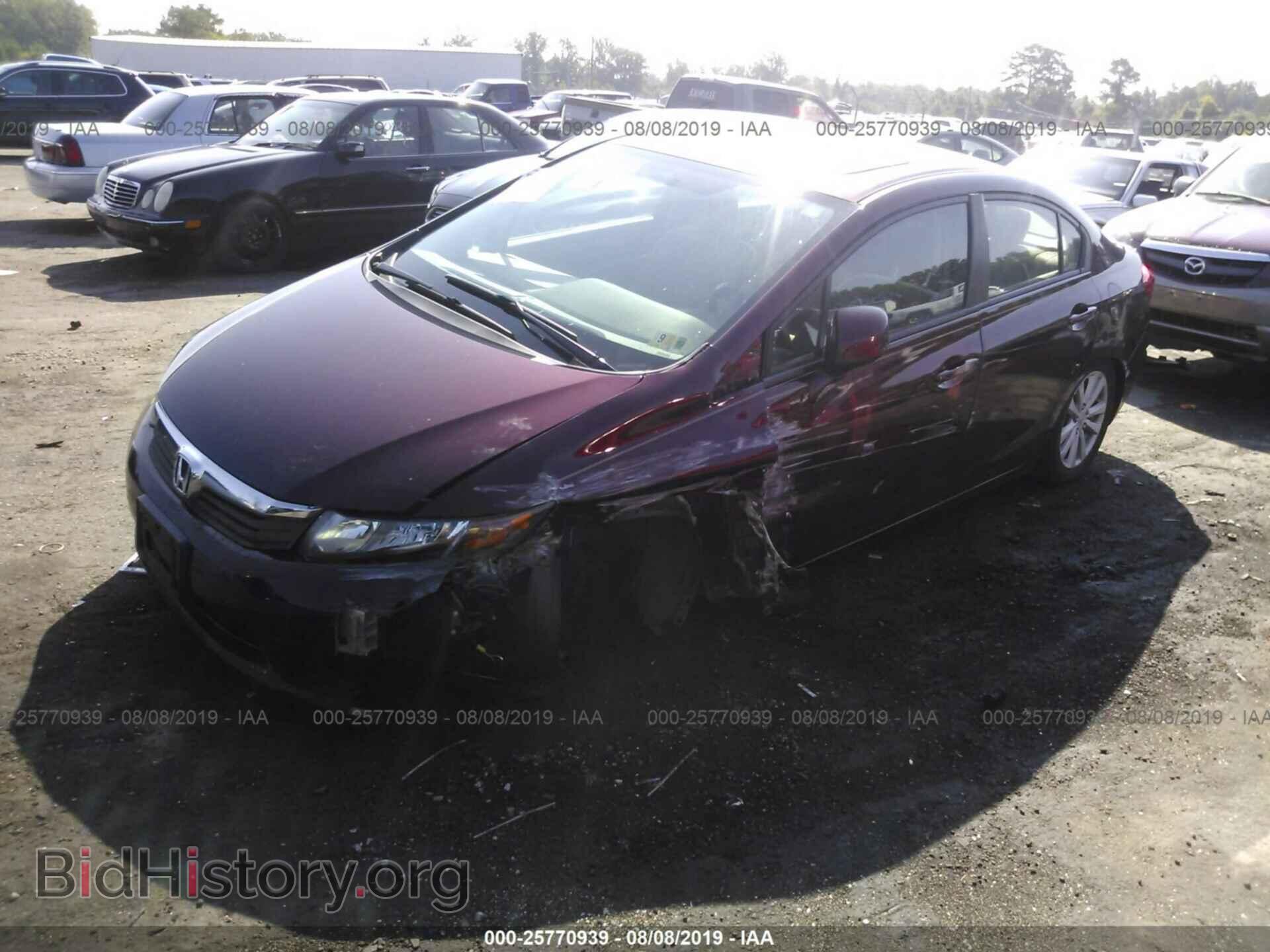 2012 HONDA CIVIC - VIN: 2HGFB2F87CH542842 - Фото 2