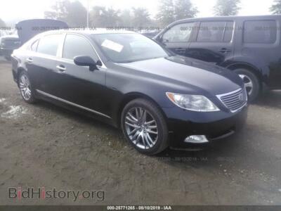 2007 Lexus LS 460l, черный — VIN JTHGL46F075019698, IAAI