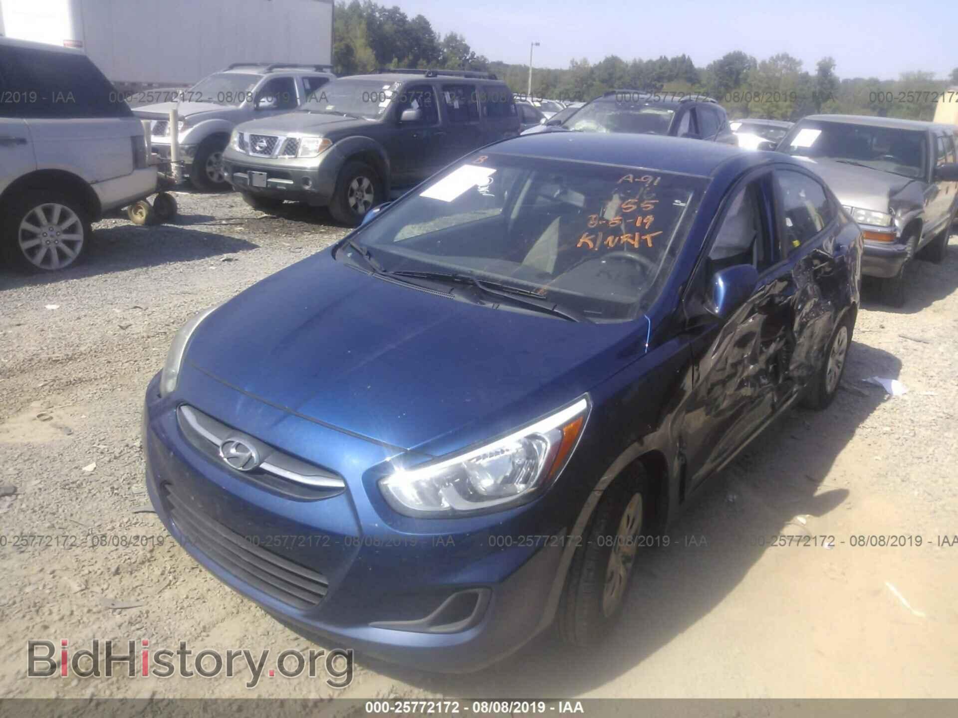2016 HYUNDAI ACCENT - VIN: KMHCT4AE6GU017955 - Фото 2