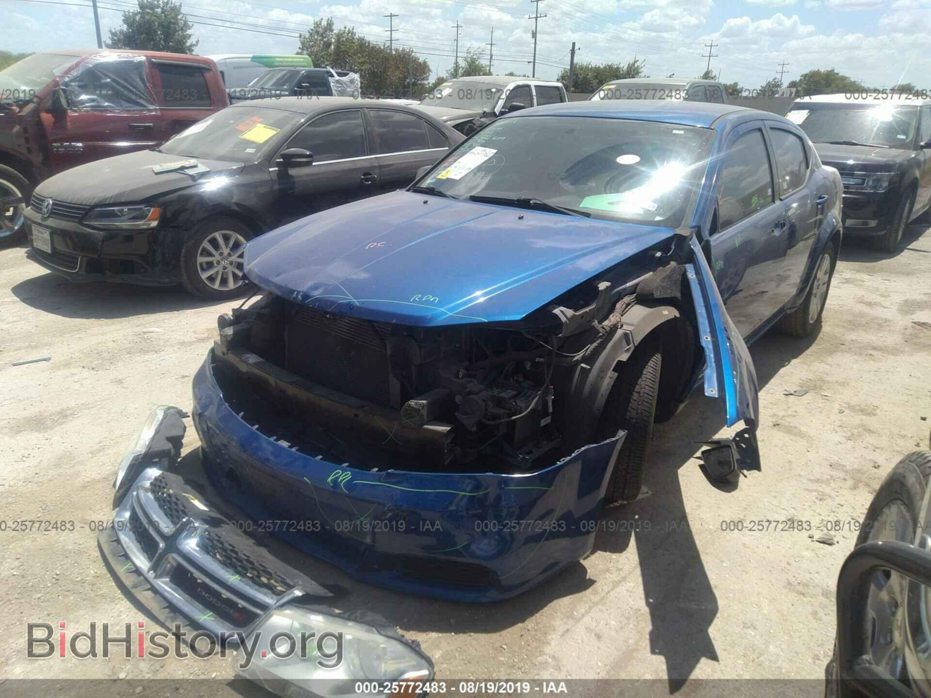 2014 DODGE AVENGER - VIN: 1C3CDZABXEN138990 - Фото 2